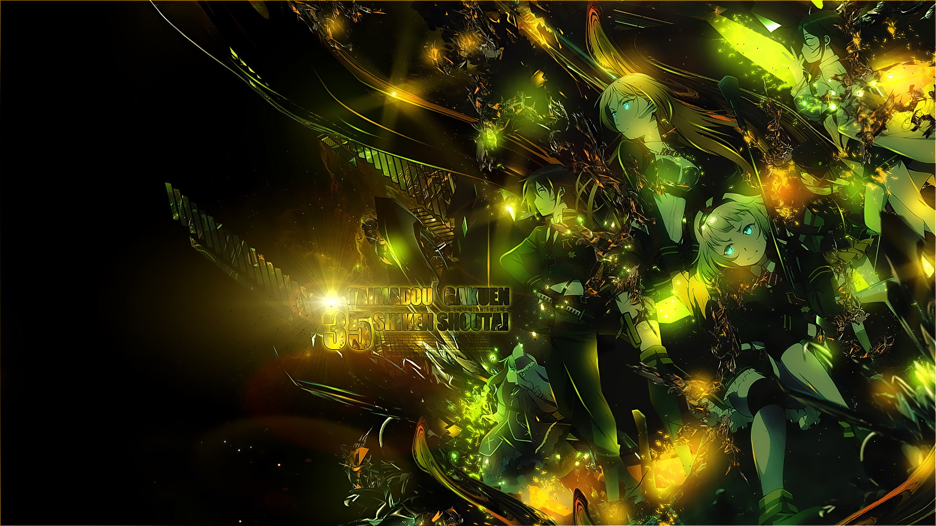 Usagi Saionji, Takeru Kusanagi, AntiMagic Academy 35th Test Platoon, 1080P, Ouka Ootori, Anime, HD Wallpaper
