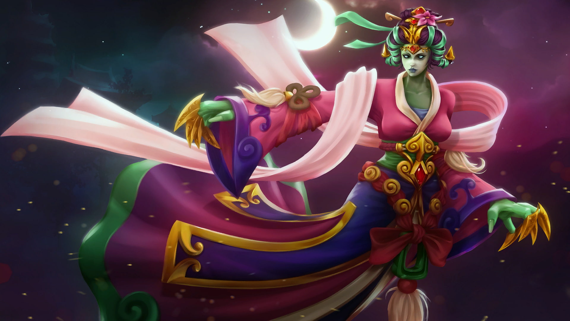 Defense Of The Ancient, fantasy Art, dota, Valve Corporation, Dota 2, Valve, 1080P, Heroes, Death Prophet, HD Wallpaper