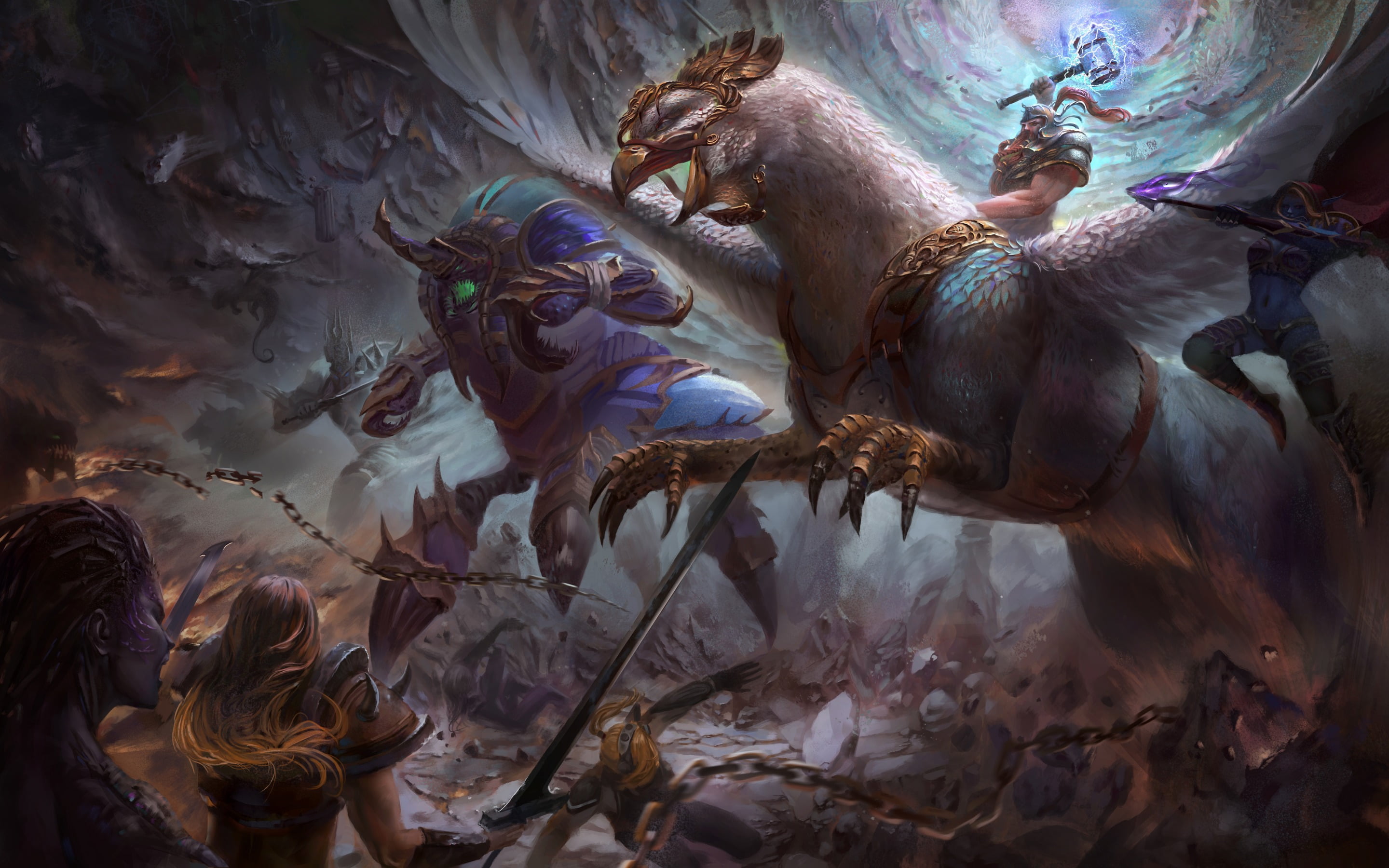 spirituality, mystery, starcraft, fantasy, animal, creativity, day, heroes of the storm, real people, leisure activity, night, human representation, HD Wallpaper