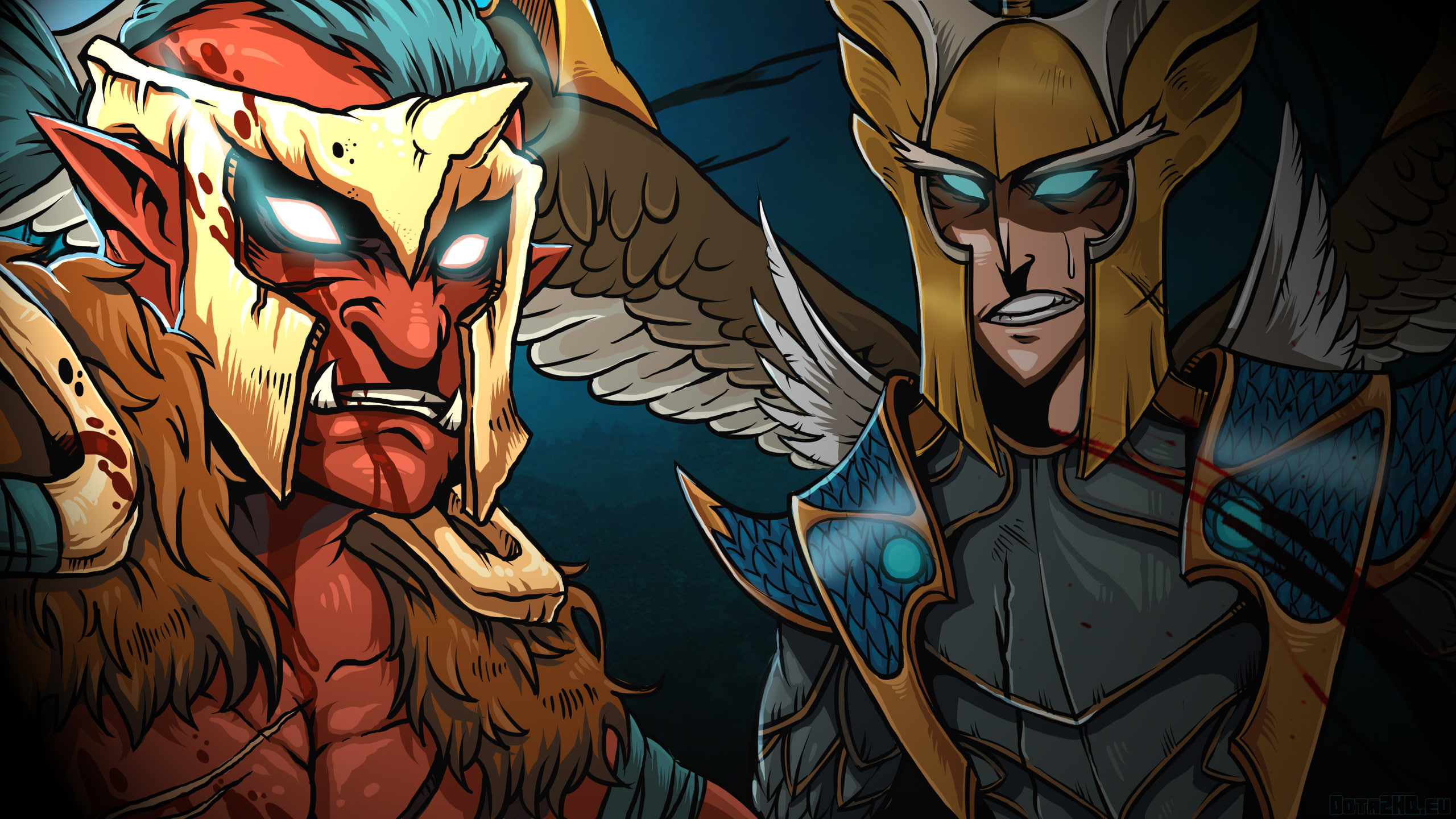 2K, dota, warlord, troll, mage, skywrath, HD Wallpaper