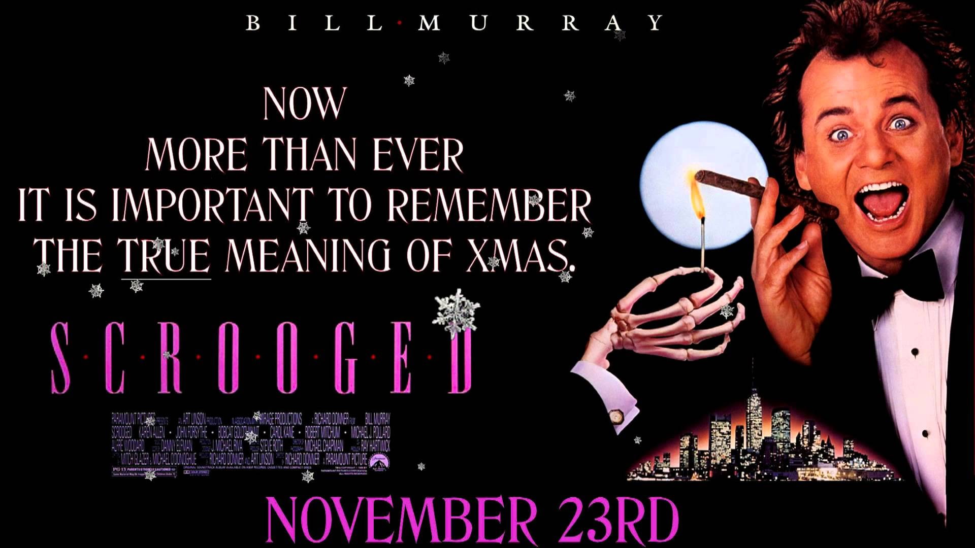 scrooged, christmas, comedy, poster, 1080P, HD Wallpaper
