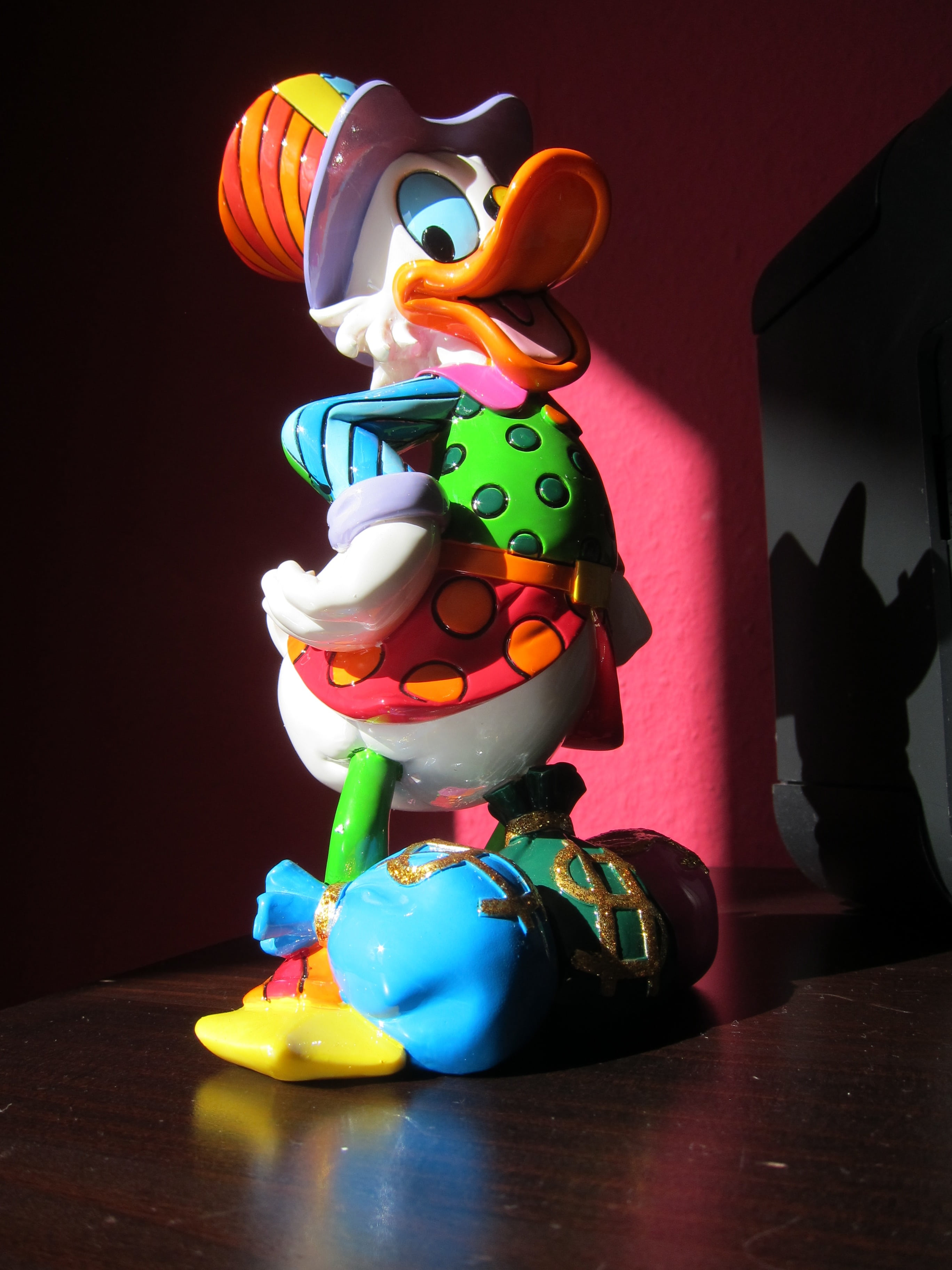 disney character, indoors, figurine, creativity, human representation, sweet food, multi colored, representation, table, close-up, sweet, dagobert, toy, Phone HD Wallpaper