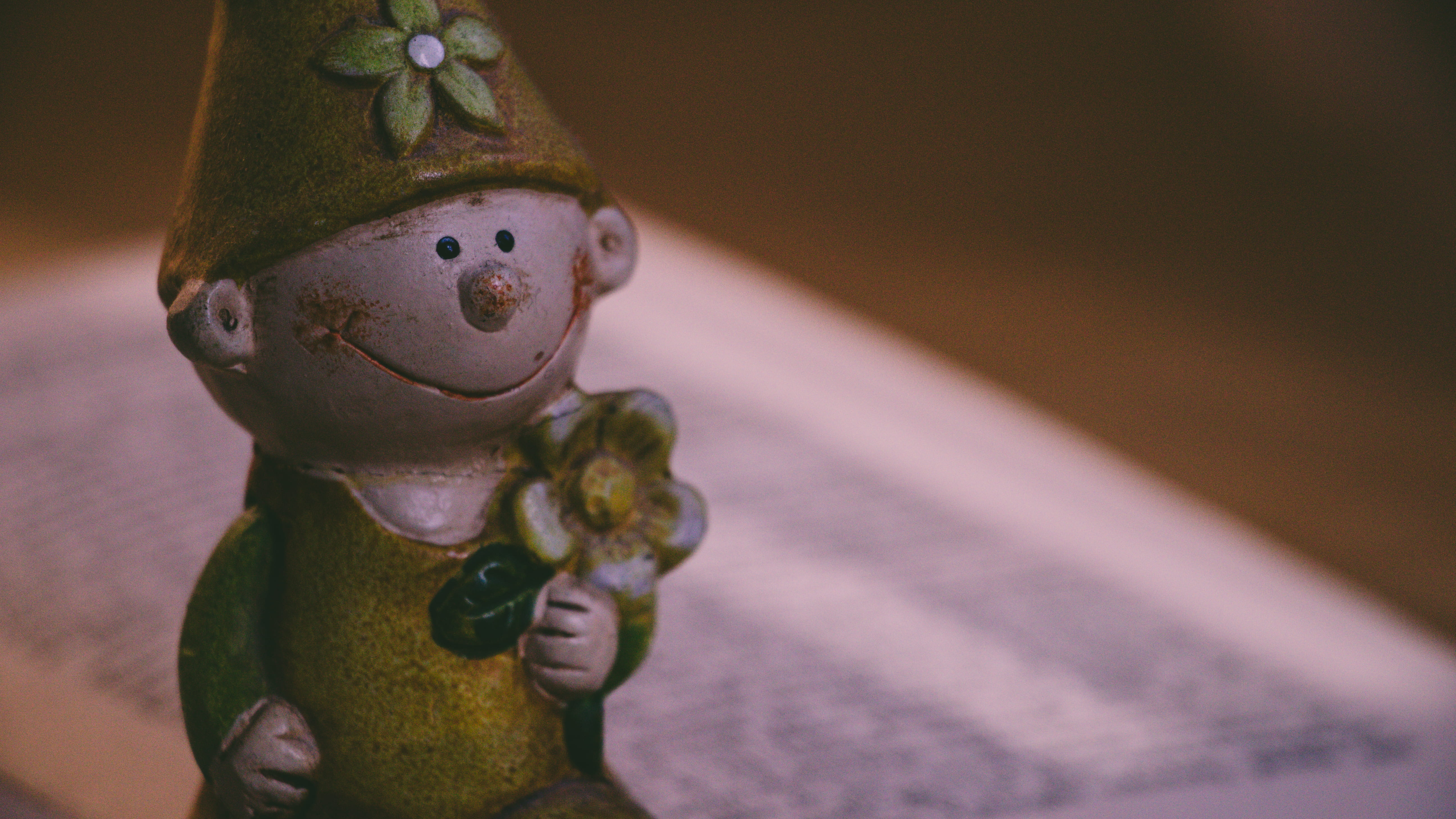 cute, lid, little, young, girl, holding, craft, figurine, close-up, no people, creativity, flower, celebration, human representation, toy, single object, HD Wallpaper