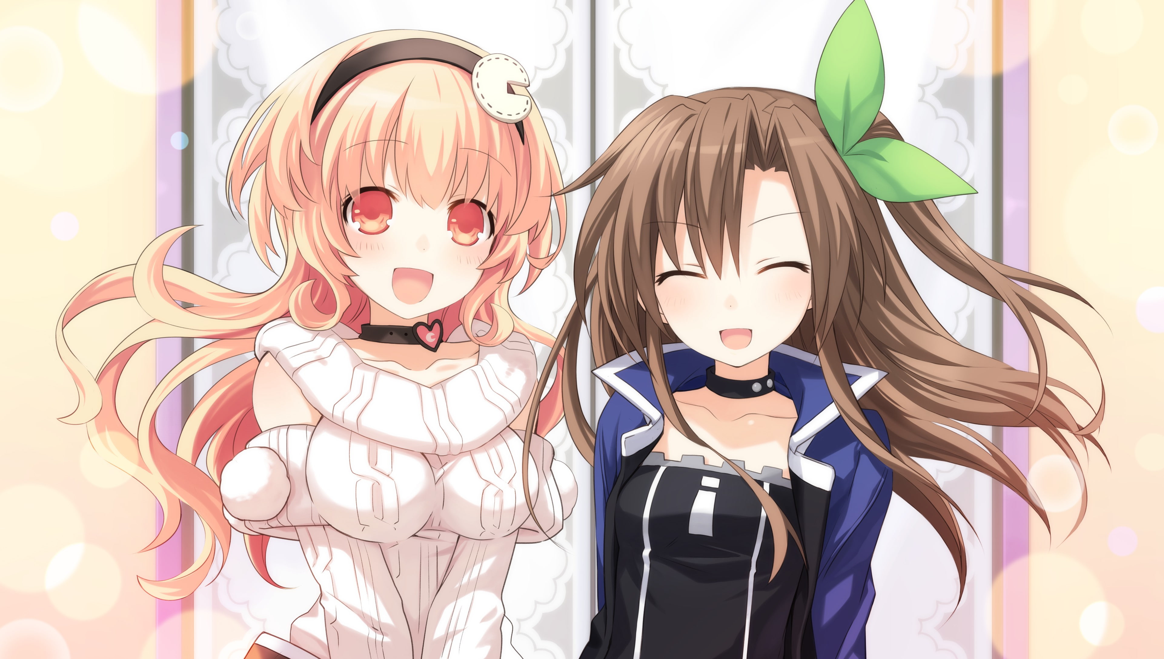 Anime Girls, 4K, anime, Hyperdimension Neptunia, IF (Hyperdimension Neptunia), Compa (Hyperdimension Neptunia), HD Wallpaper