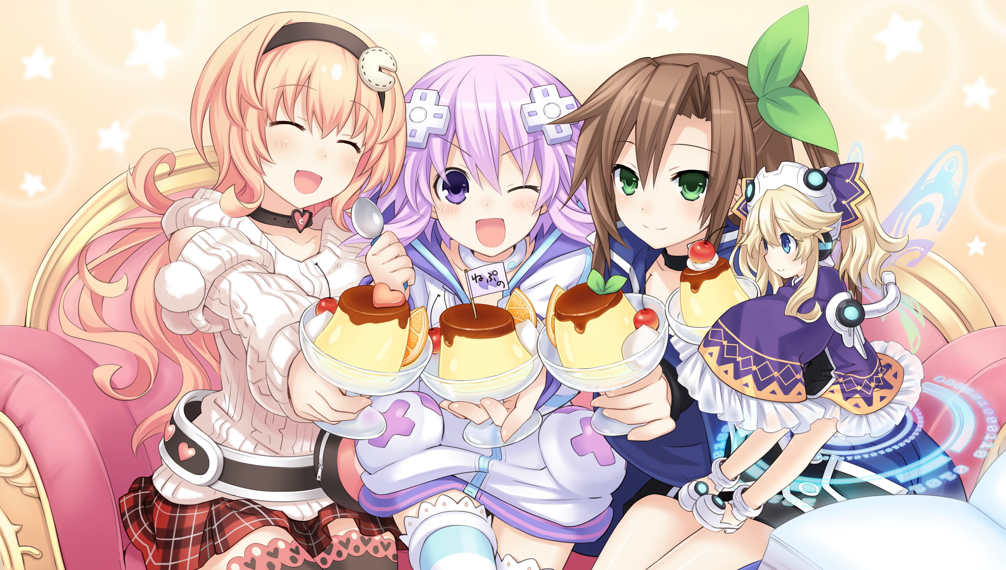 art, x, Hyperdimension Neptunia, IF (Hyperdimension Neptunia), childhood, creativity, Histoire (Hyperdimension Neptunia), games, large group of objects, HD Wallpaper