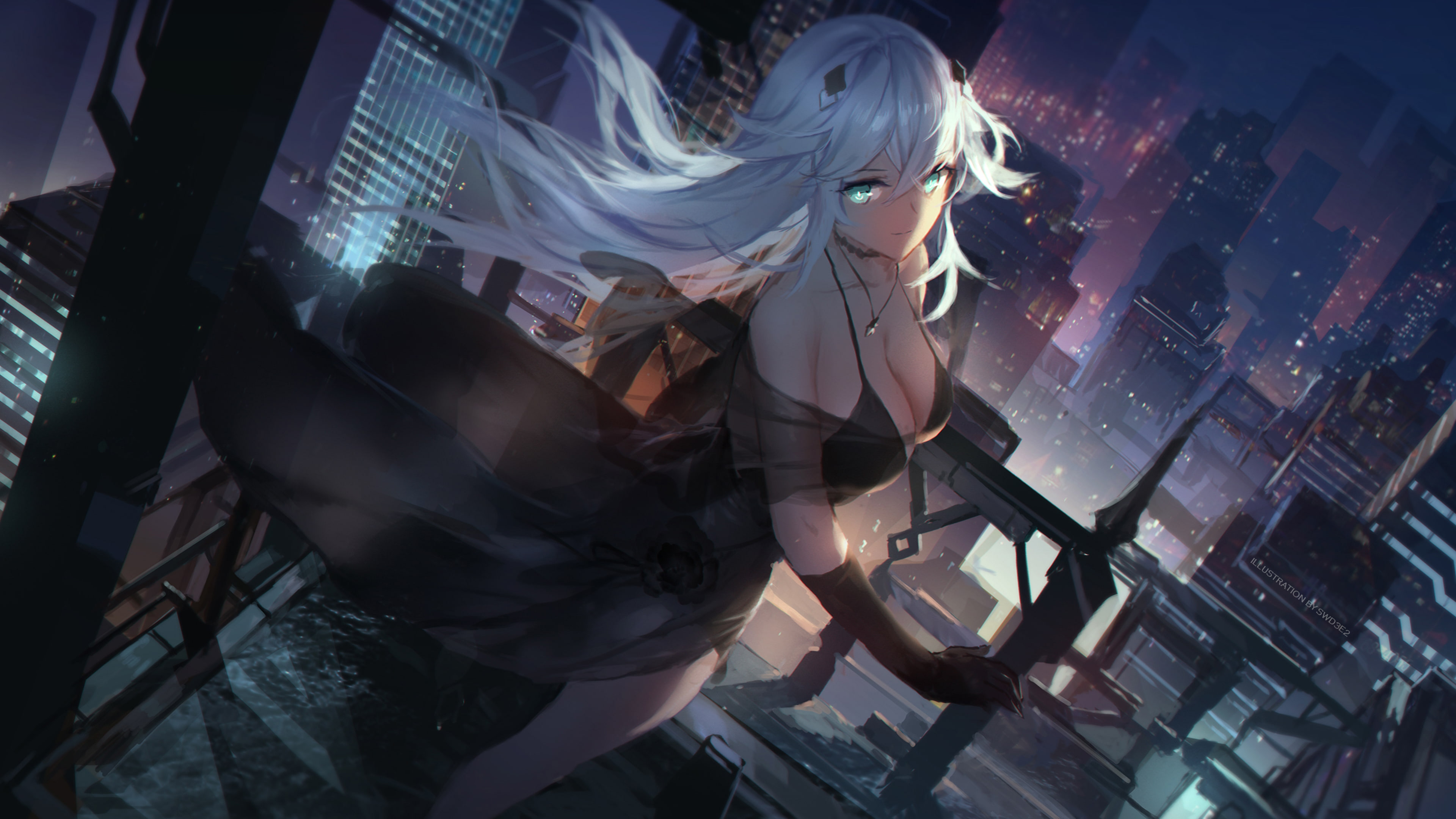 Video Game, Anime, 4K, Noire (Hyperdimension Neptunia), Hyperdimension Neptunia, HD Wallpaper