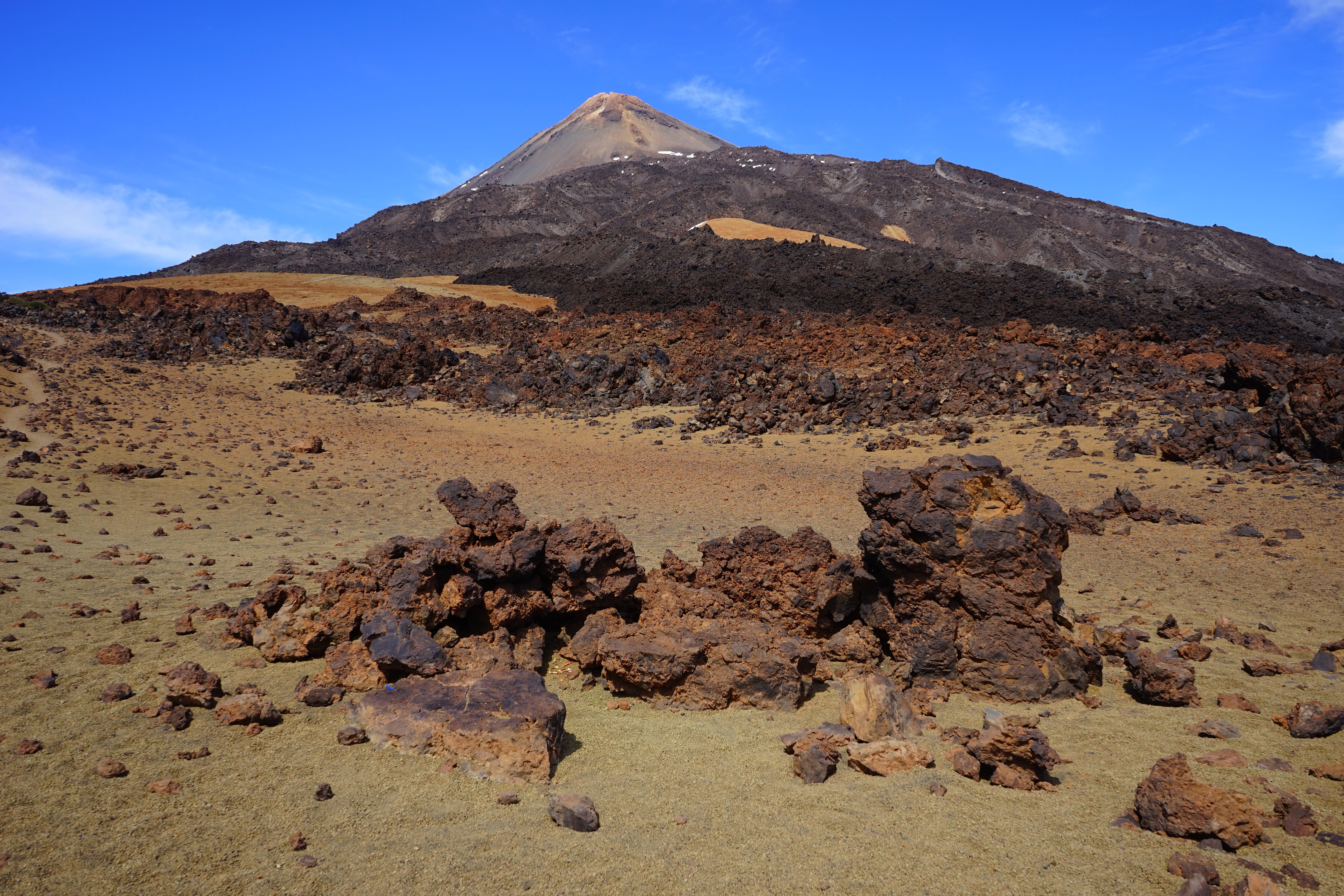 pumice stone, tranquil scene, physical geography, teide national park, scenics - nature, Rock, geology, landscape, ancient civilization, canary Islands, HD Wallpaper