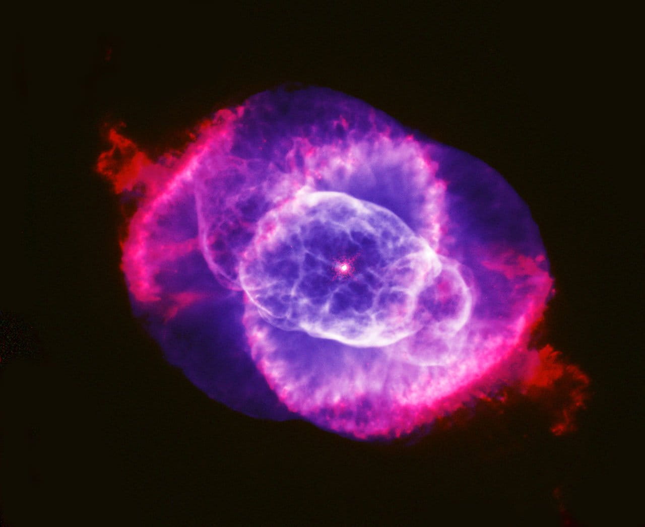 studio shot, ngc 6543, science, night, astronautics, astronomy, marine, red, night sky, universe, cats eye nebula, no people, purple, space, constellation dragon, HD Wallpaper