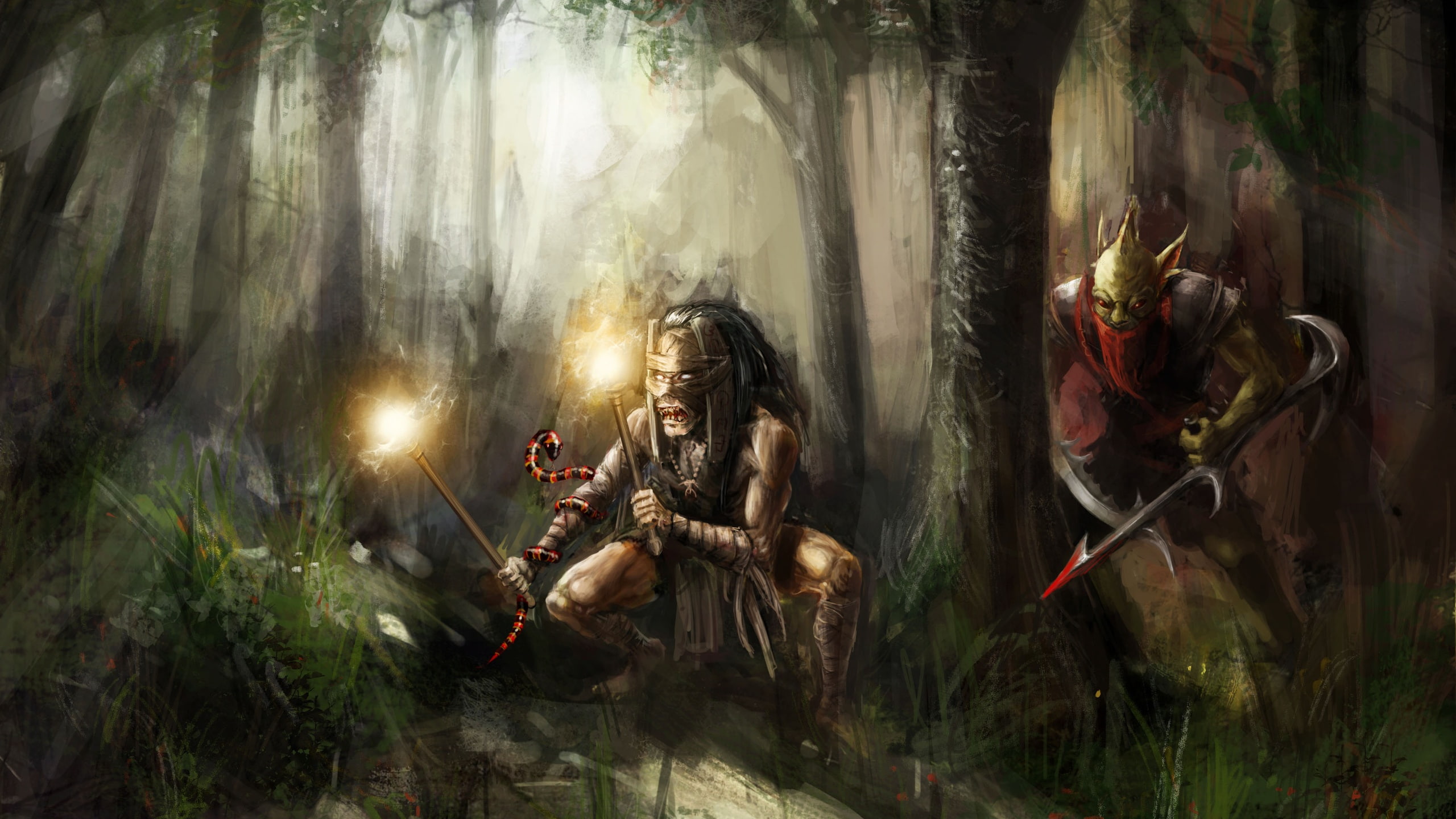 hunter, 2K, shaman, dota, shadow, bounty, HD Wallpaper