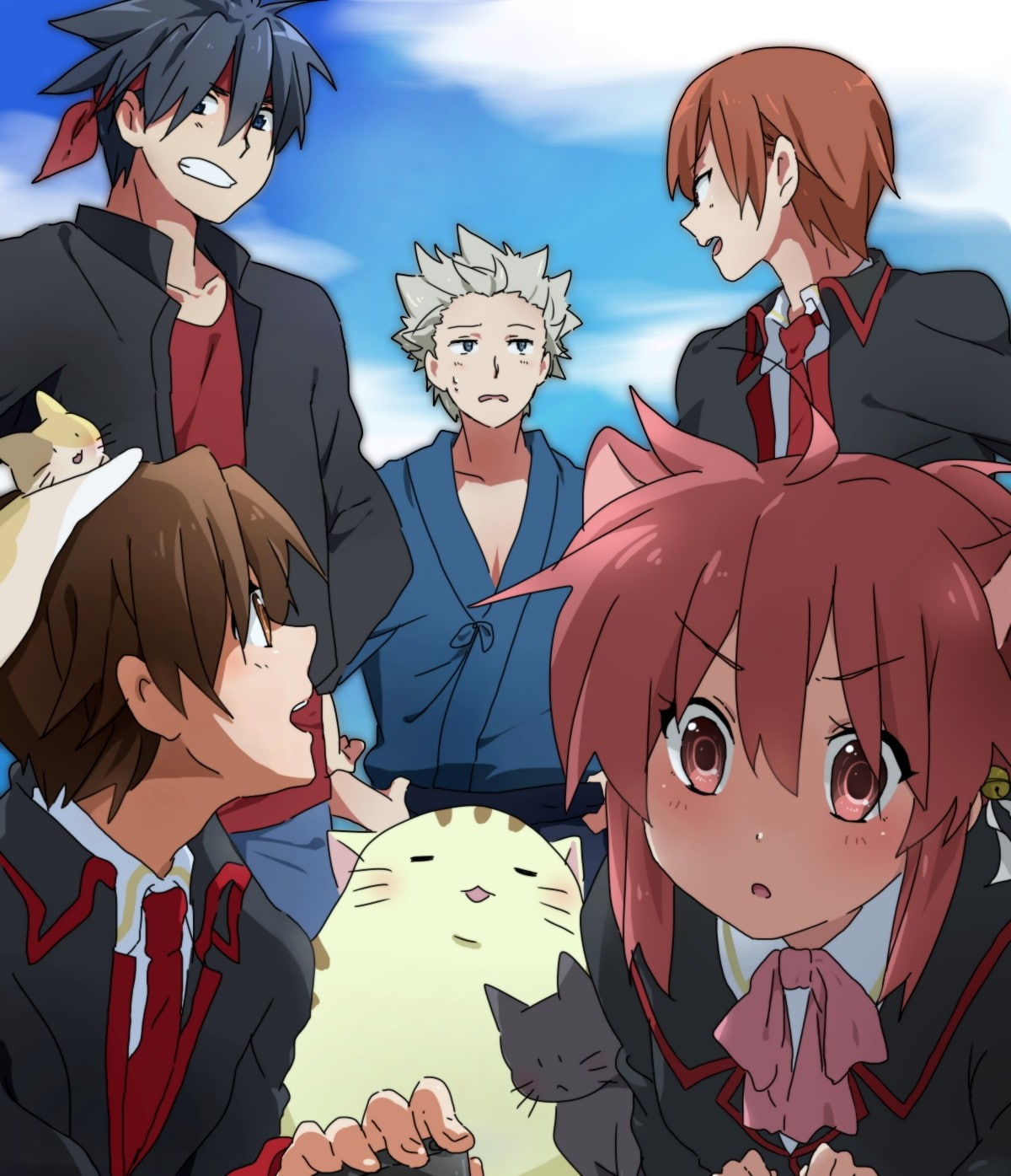 people, Miyazawa Kengo, real people, creativity, Naoe Riki, sky, Inohara Masato, group of people, Natsume Kyōsuke, clothing, cloud - sky, mammal, mountain, Phone HD Wallpaper
