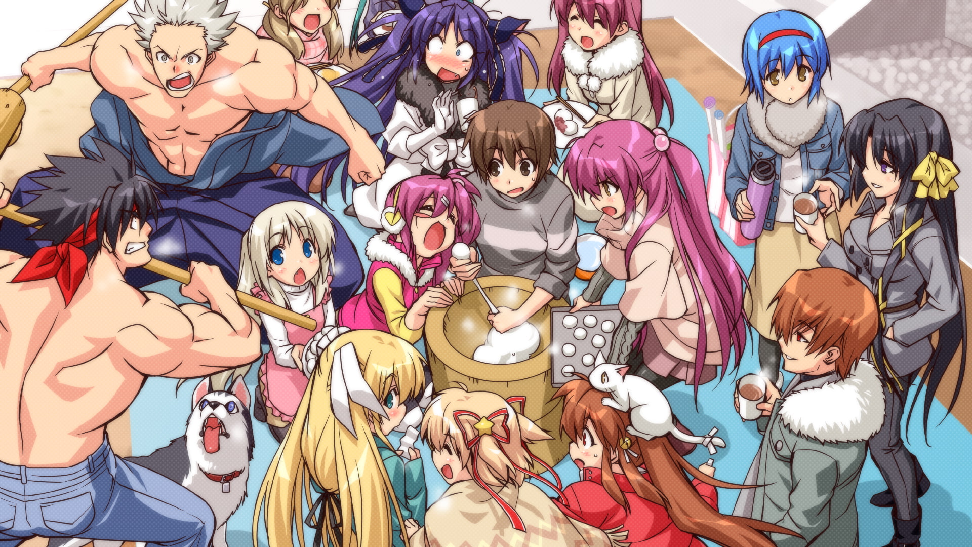zen, inohara, kanata, animal, saigusa, yuiko, 1080P, futaki, haruka, masato, kengo, kurugaya, miyazawa, tokido, mio, riki, saya, cat, rin, dog, nishizono, HD Wallpaper