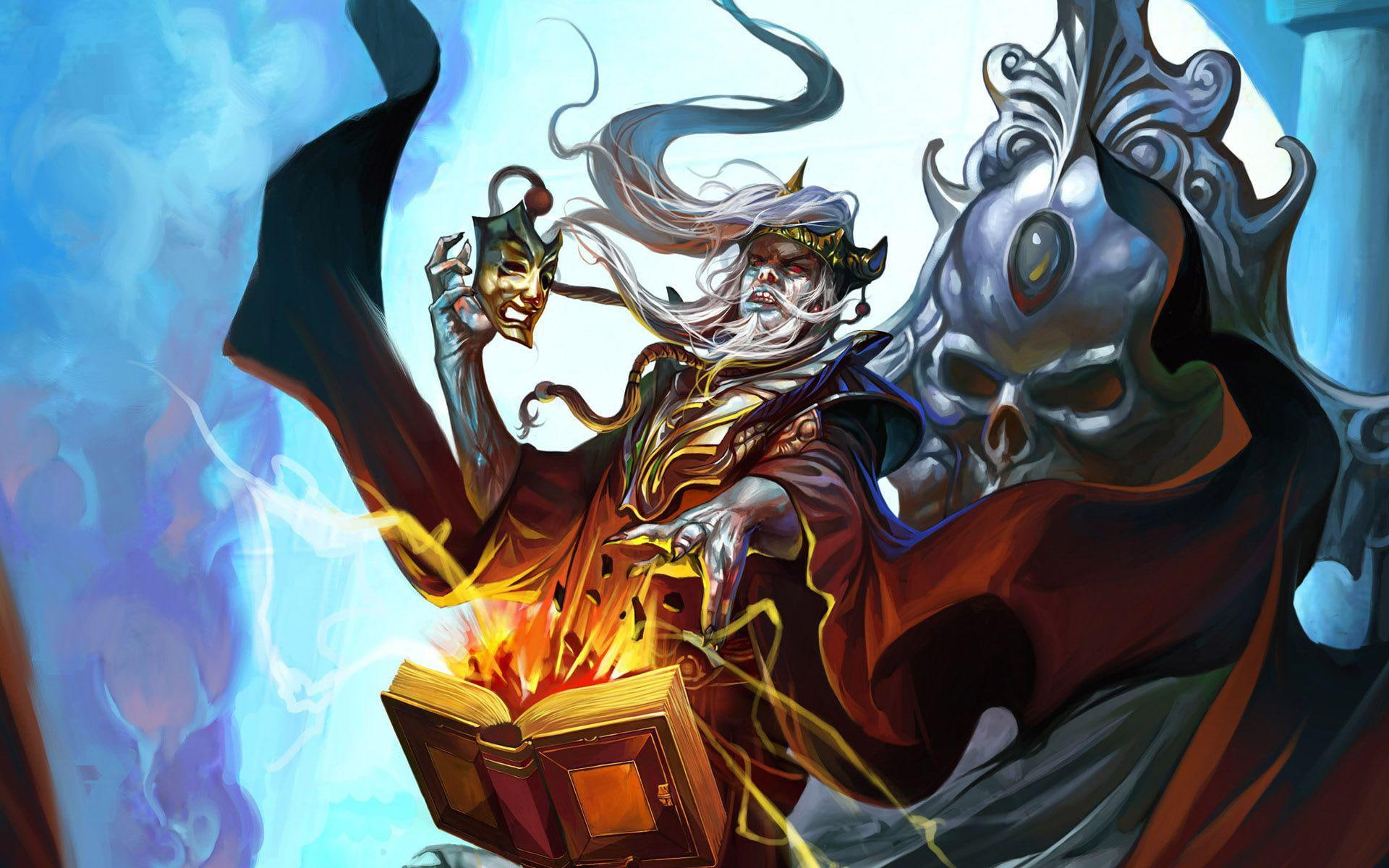 fantasy, illustration, male, 1920x1200, mage, king, wizard, 1080P, HD Wallpaper