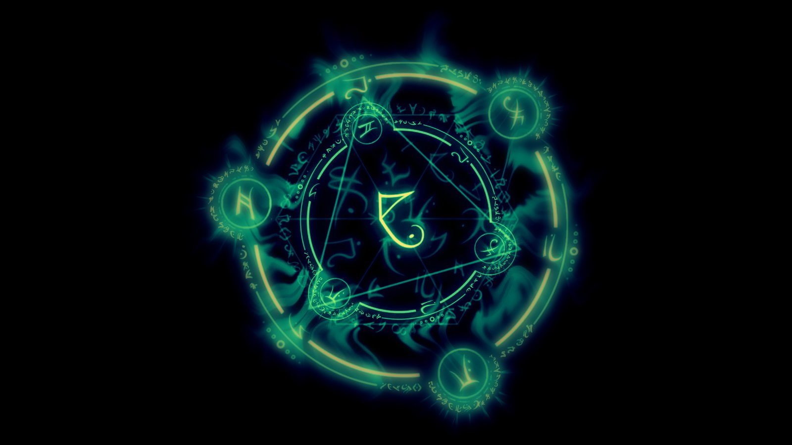 Arcane Circle, 720P, Artistic, Occult, HD Wallpaper