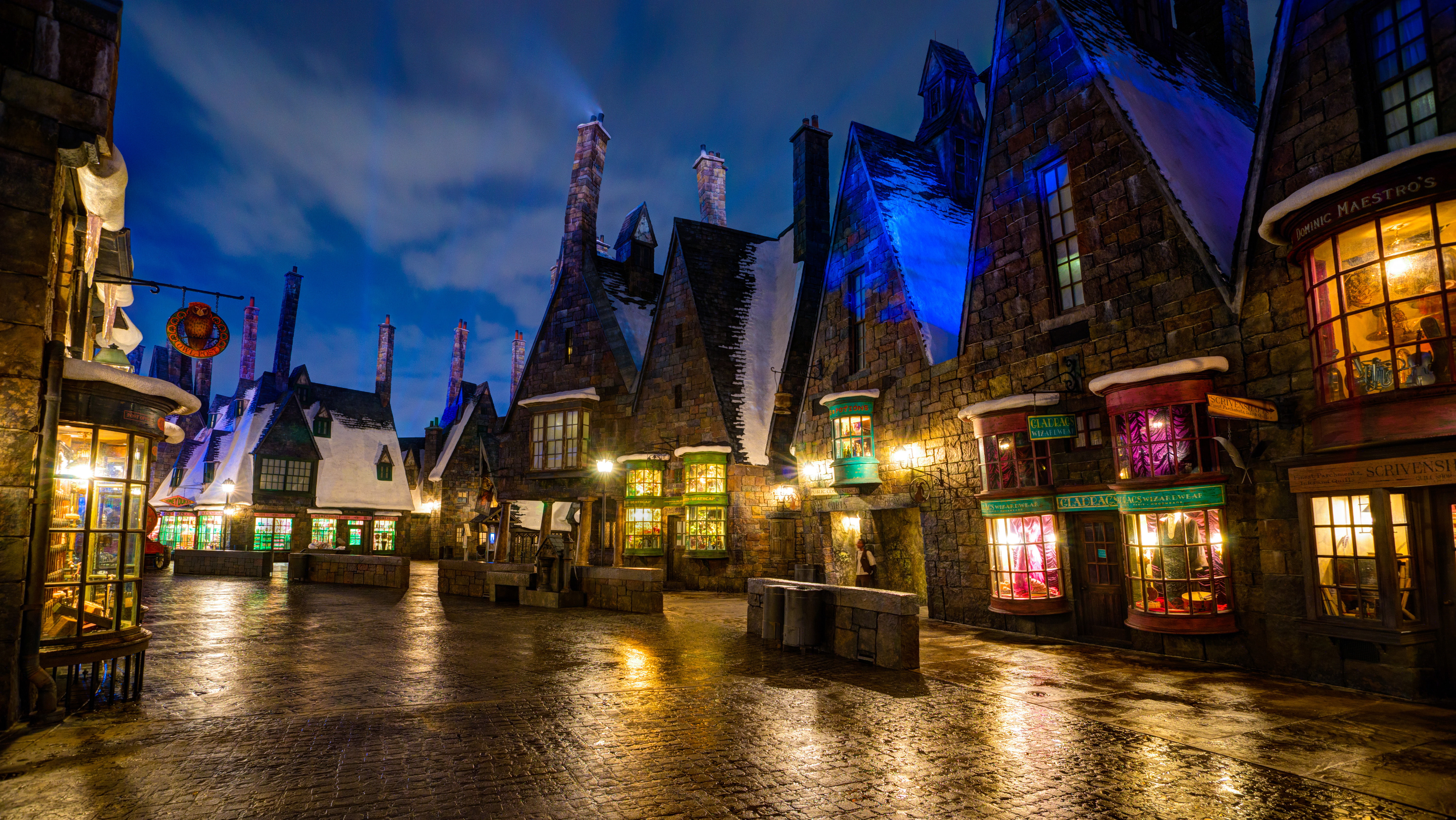 World of Harry Potter, Wizarding, home, lights, 5K, the evening, HD Wallpaper
