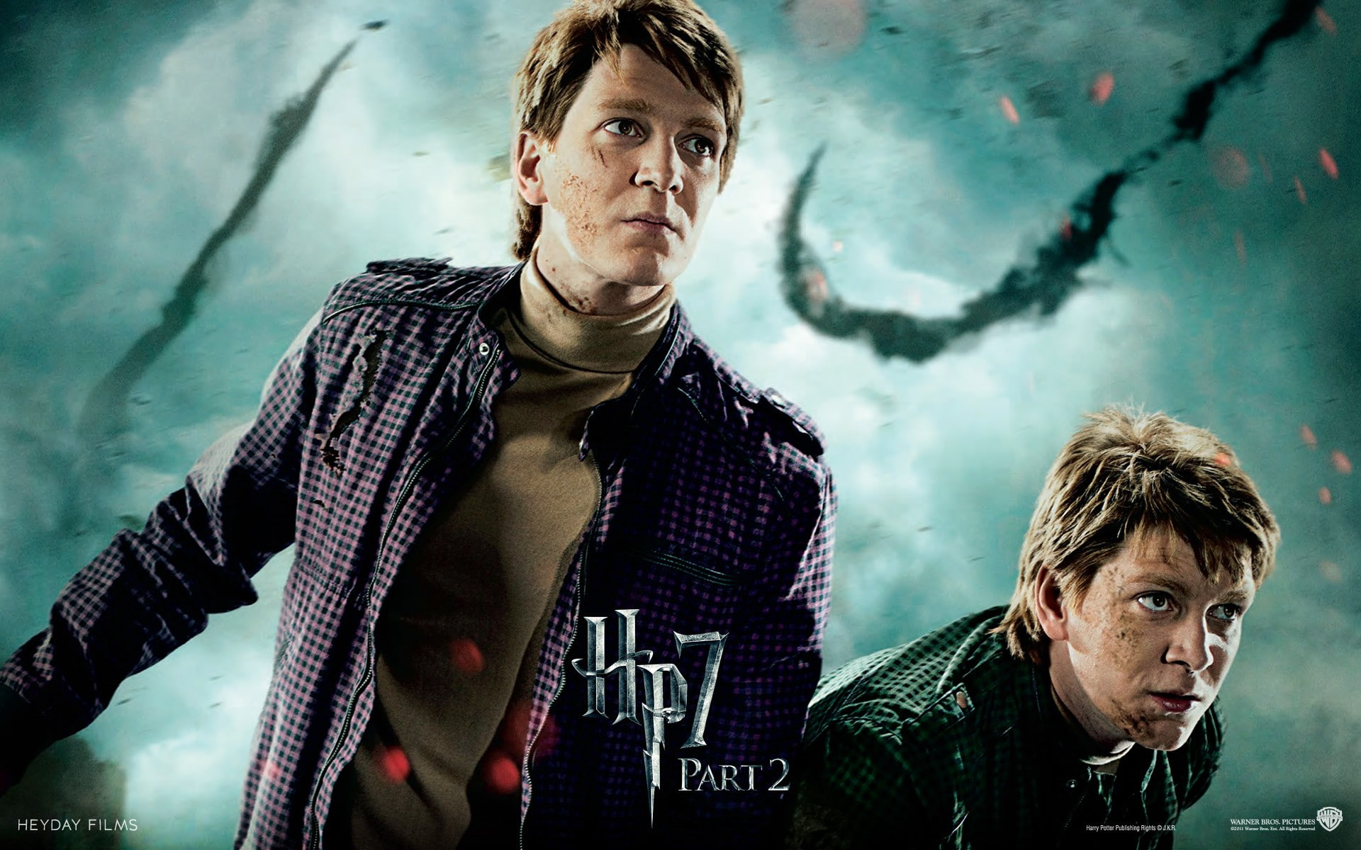george, potter, james, film, deathly, fred, fantasy, movies, movie, 1080P, hallows, weasley, oliver, posters, phelps, magic, harry, HD Wallpaper