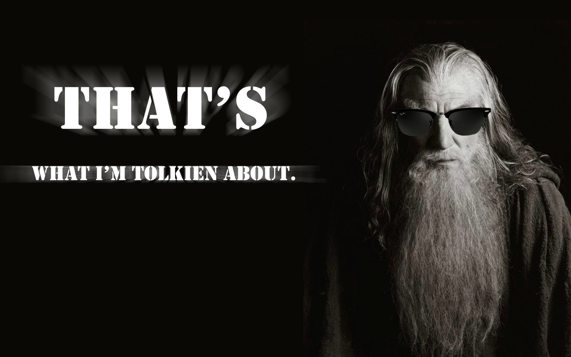 Gandalf, humor, 1080P, puns, sunglasses, J. R. R. Tolkien, The Lord of the Rings, wizard, HD Wallpaper