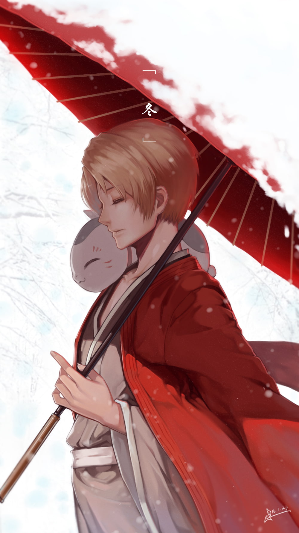 720P, child, sport, standing, childhood, red, leisure activity, offspring, arts culture and entertainment, snow, anime boys, waist up, nature, low angle view, Phone HD Wallpaper