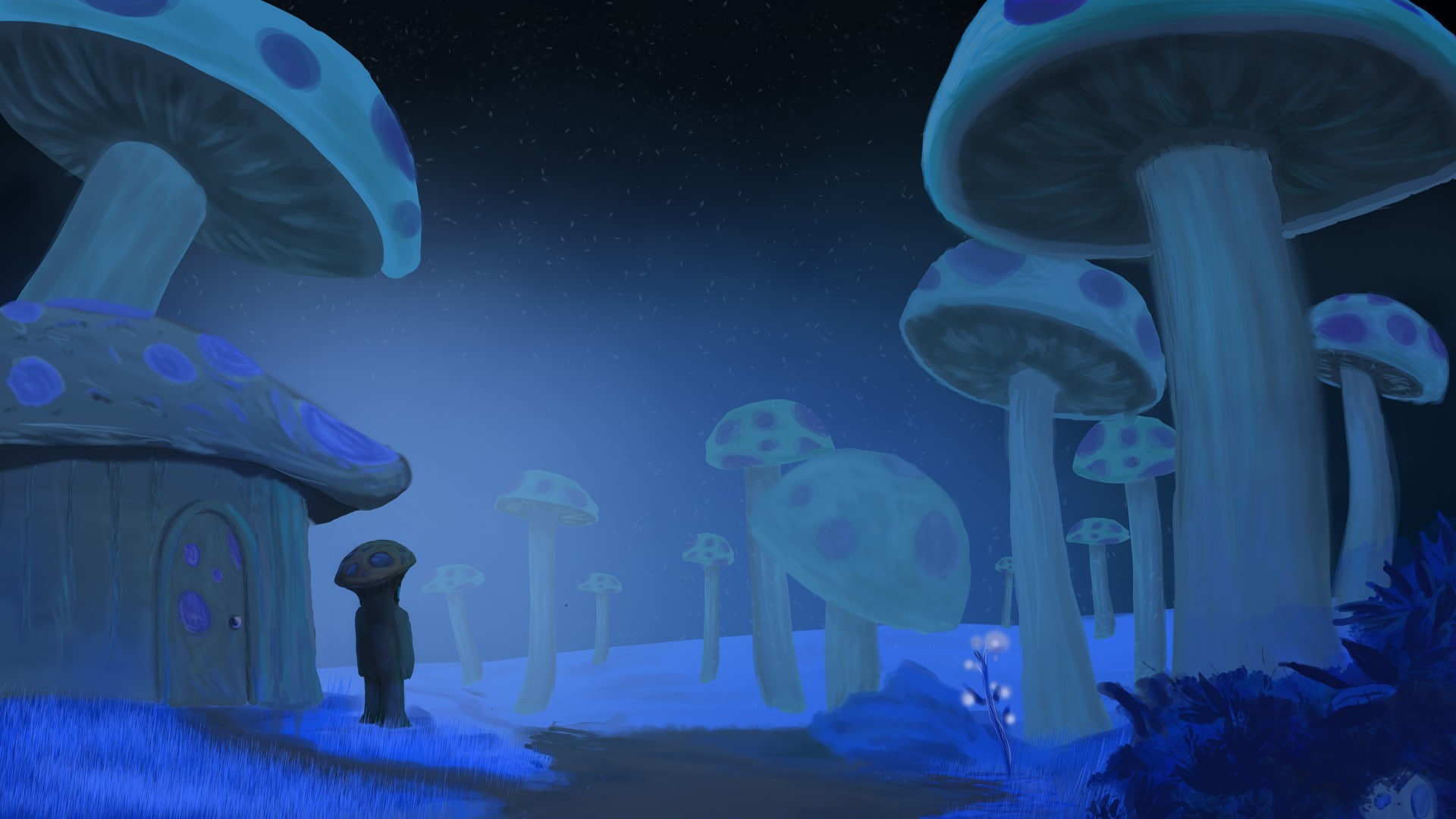 group of people, terraria video games, real people, nature, men, women, animals in captivity, 1080P, adult, blue, outdoors, leisure activity, night, sea, HD Wallpaper