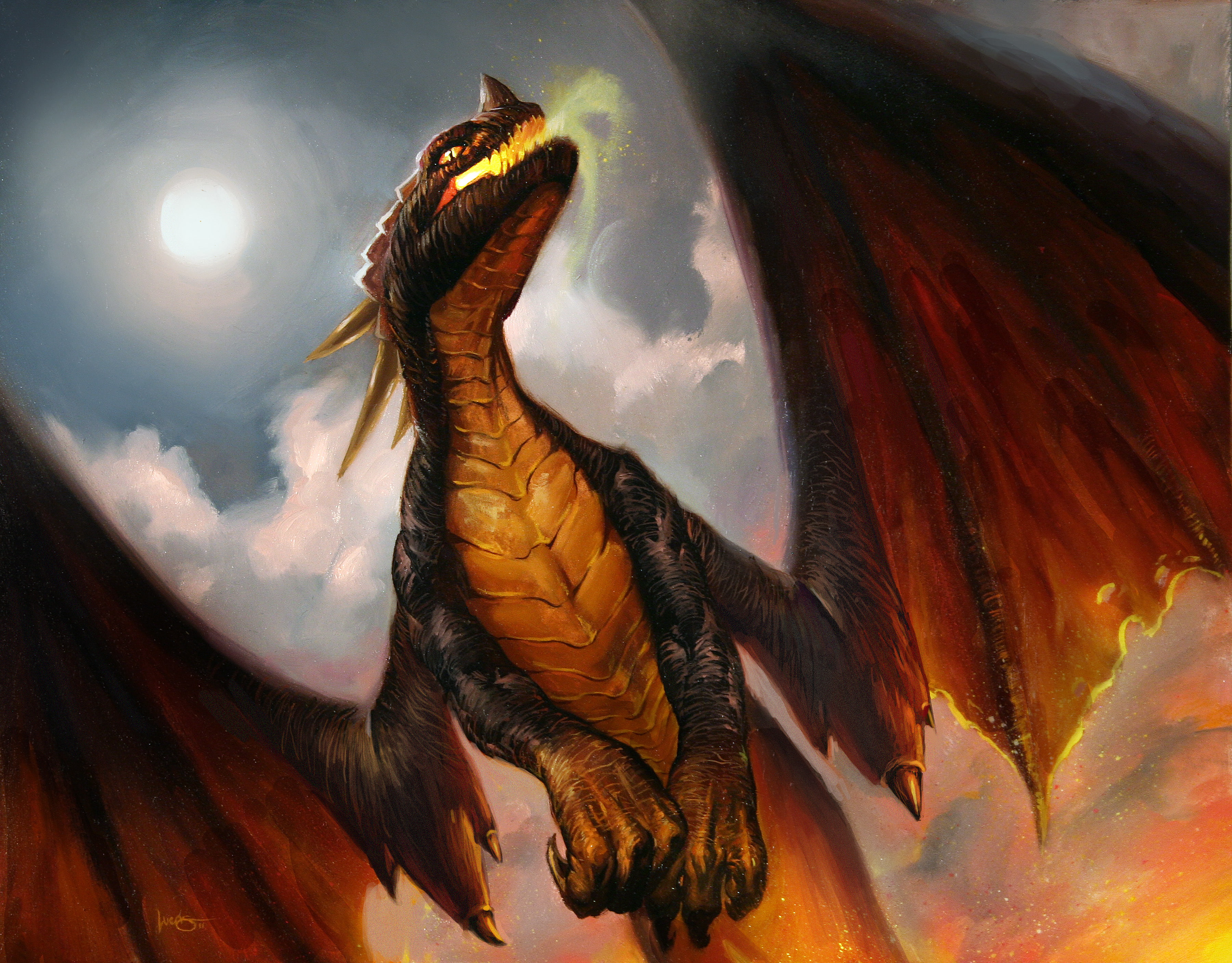figure, 2K, World of Warcraft, Blackrock Mountain, Hearthstone, Volcanic Drake, map, Volcanic dragon, WoW, HD Wallpaper