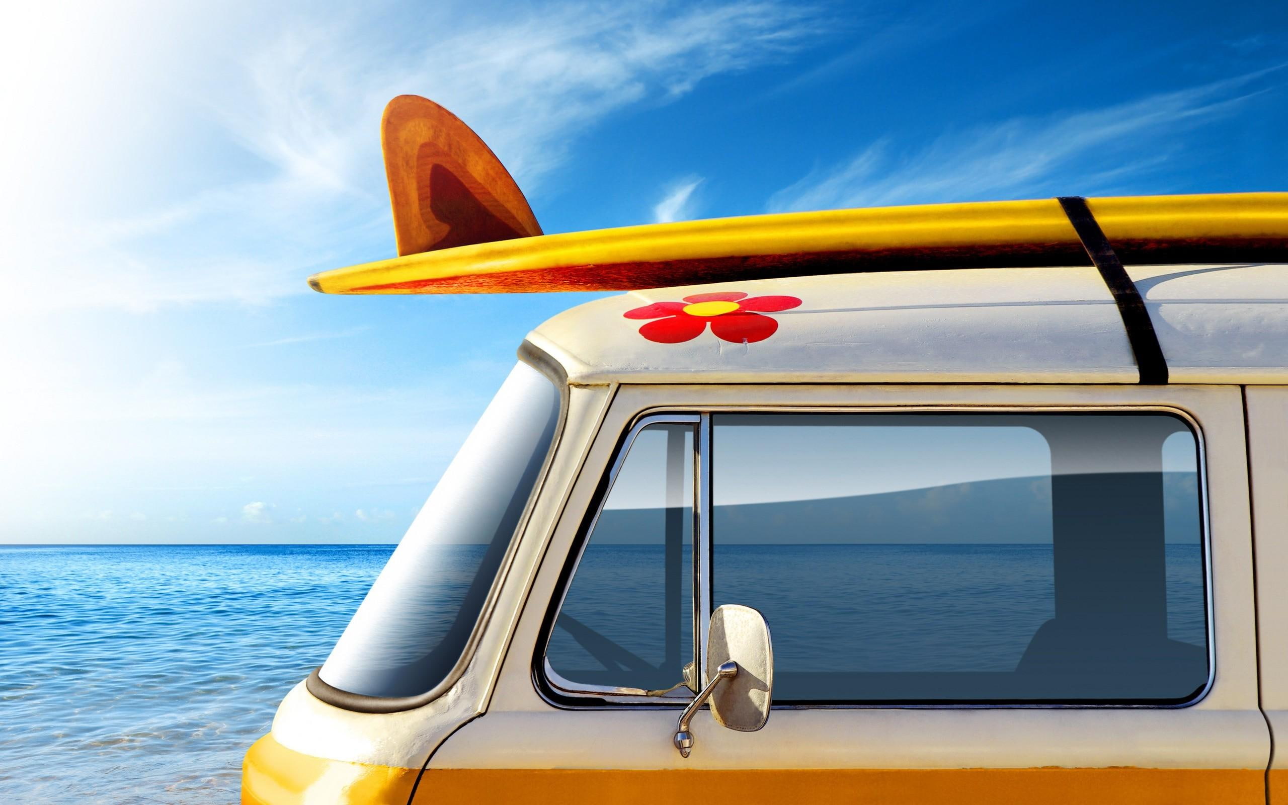 water sports, day, surfboards, surf, summer, view, surfing, water, 2K, 3d and abstract, sports, HD Wallpaper