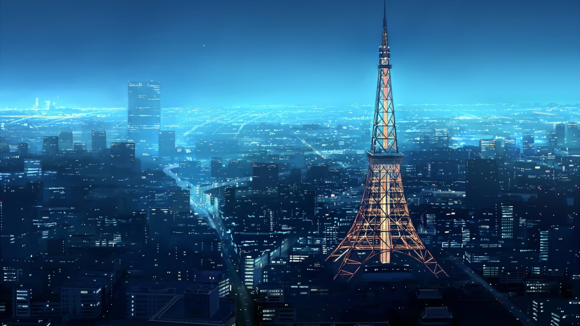 1080P, x, cg, art, Tokyo, cgi, hd, towers, d, abstract, cityscapes, japan, HD Wallpaper