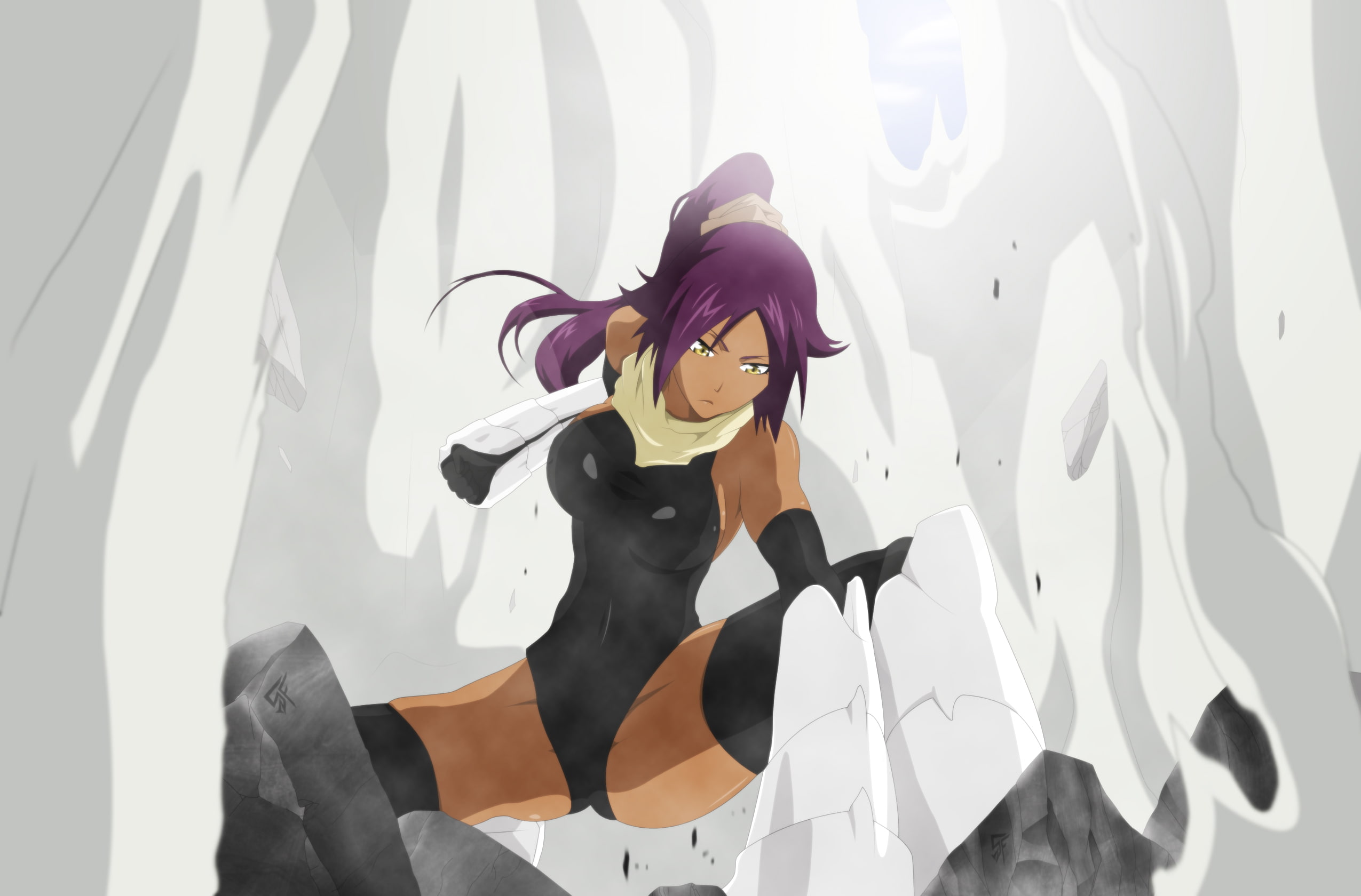 yoruichi, 1080P, bleach, shihouin, HD Wallpaper