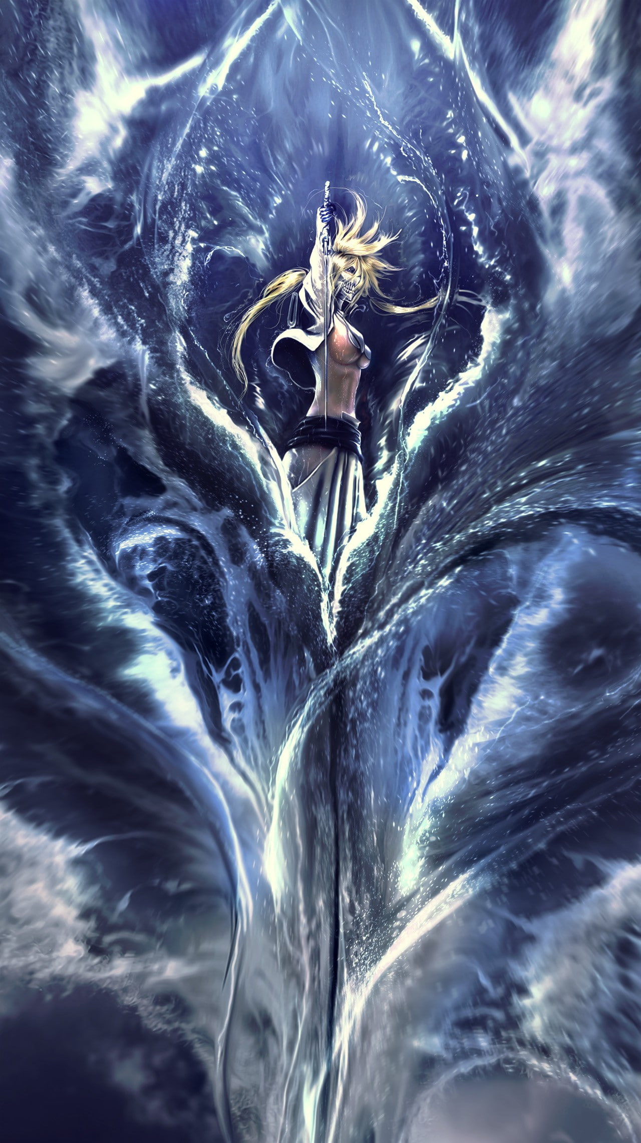 harribel, bleach, tia, anime, 1080P, Tia Harribel, x, hd, realistic, art, Phone HD Wallpaper