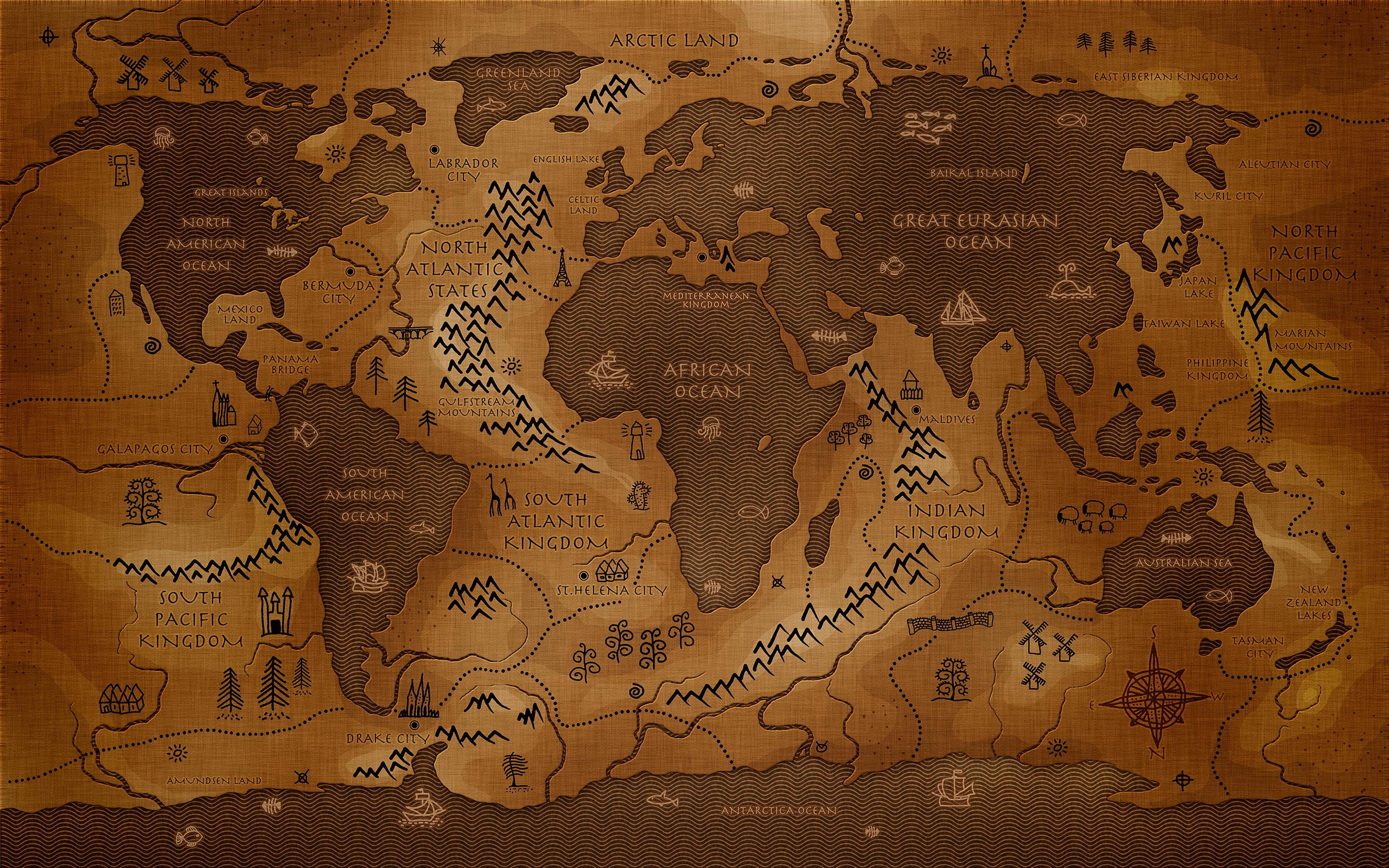 world, 2K, creative and graphics, map, HD Wallpaper