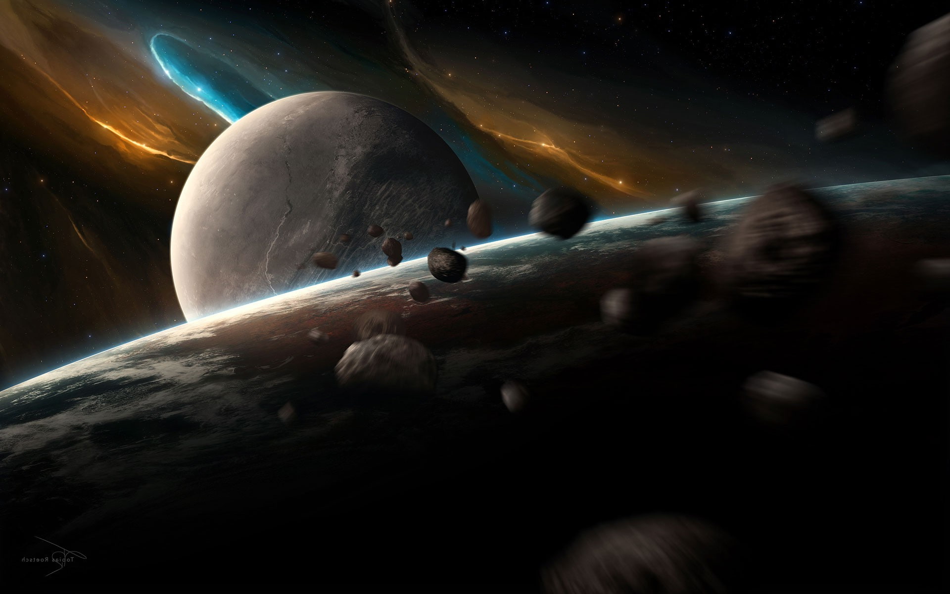 fantasy Art, 1080P, space, CG Render, HD Wallpaper