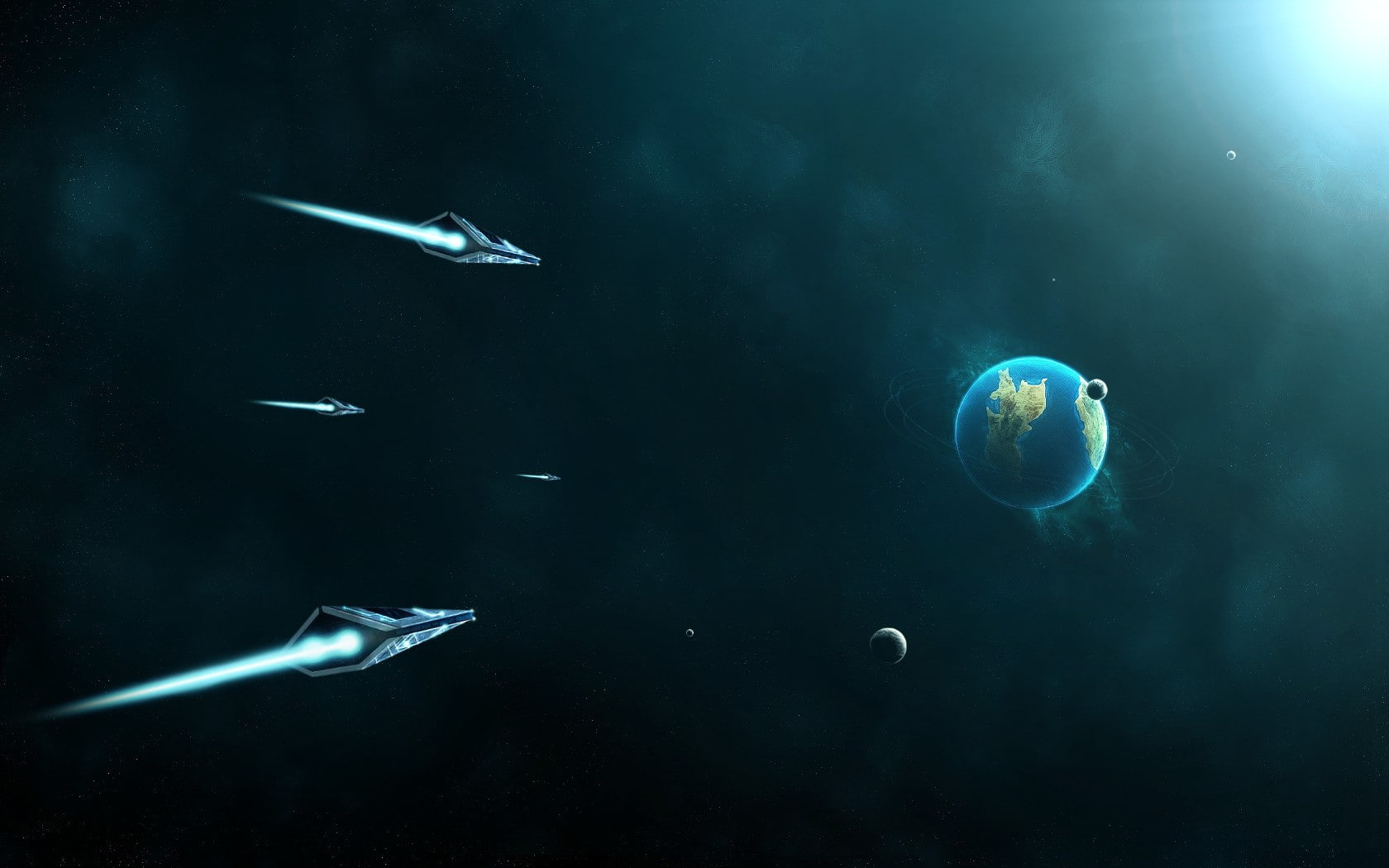 fish, digital composite, marine, sea life, mid-air, underwater, outdoors, animal, spaceship planet space futuristic cg render, nature, vertebrate, animal themes, HD Wallpaper