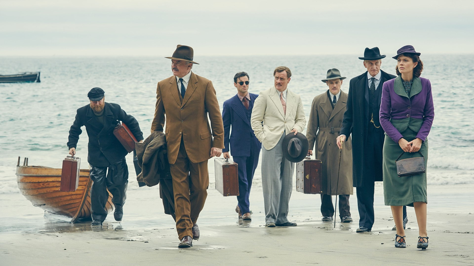 beach, standing, group, sea, men, nature, full length, young adult, and then there were none, 1080P, walking, young men, people, males, casual clothing, HD Wallpaper