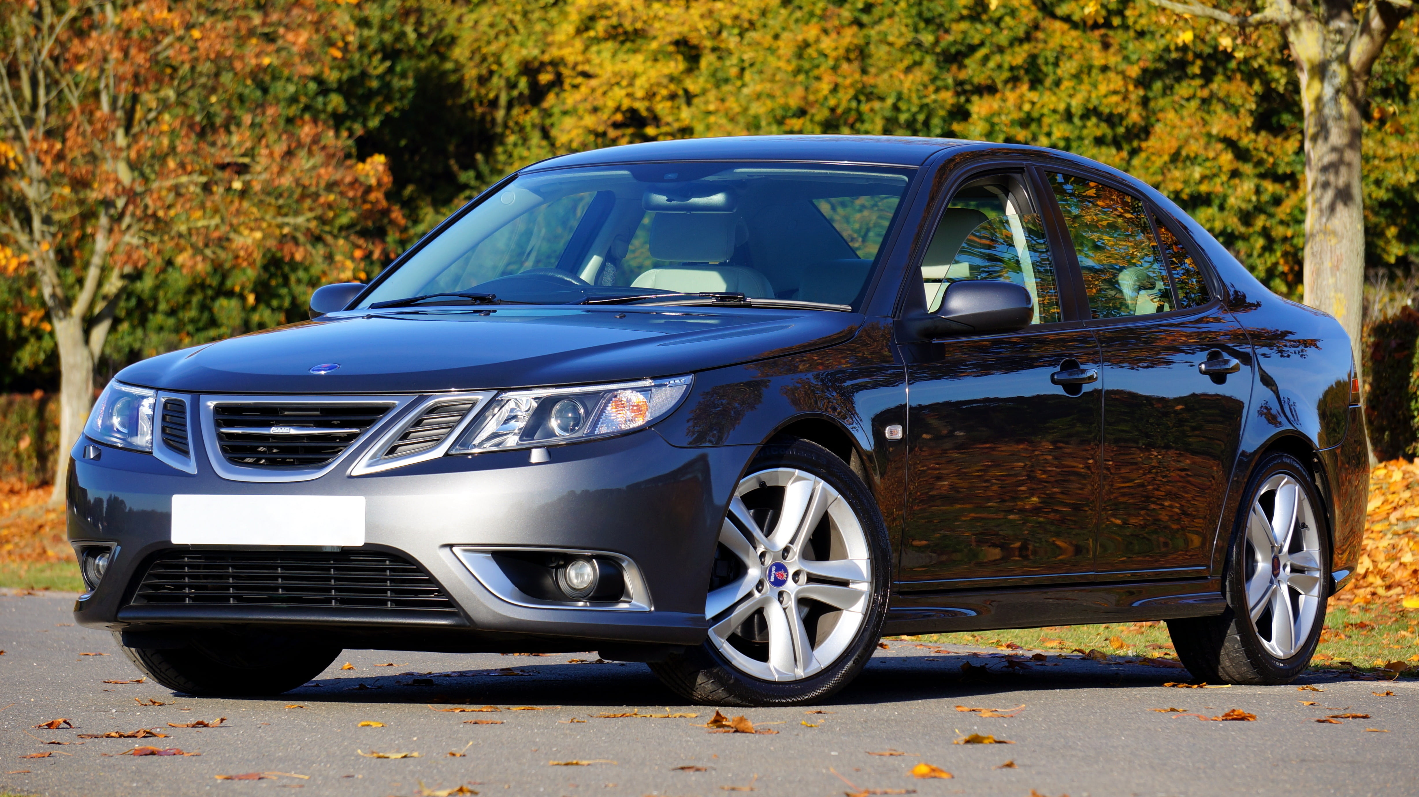 design, black, day, vehicle, nature, luxury, silver colored, auto, reflection, powerful, automobile, land Vehicle, shiny, tree, sport, city, saab 93, technology, HD Wallpaper
