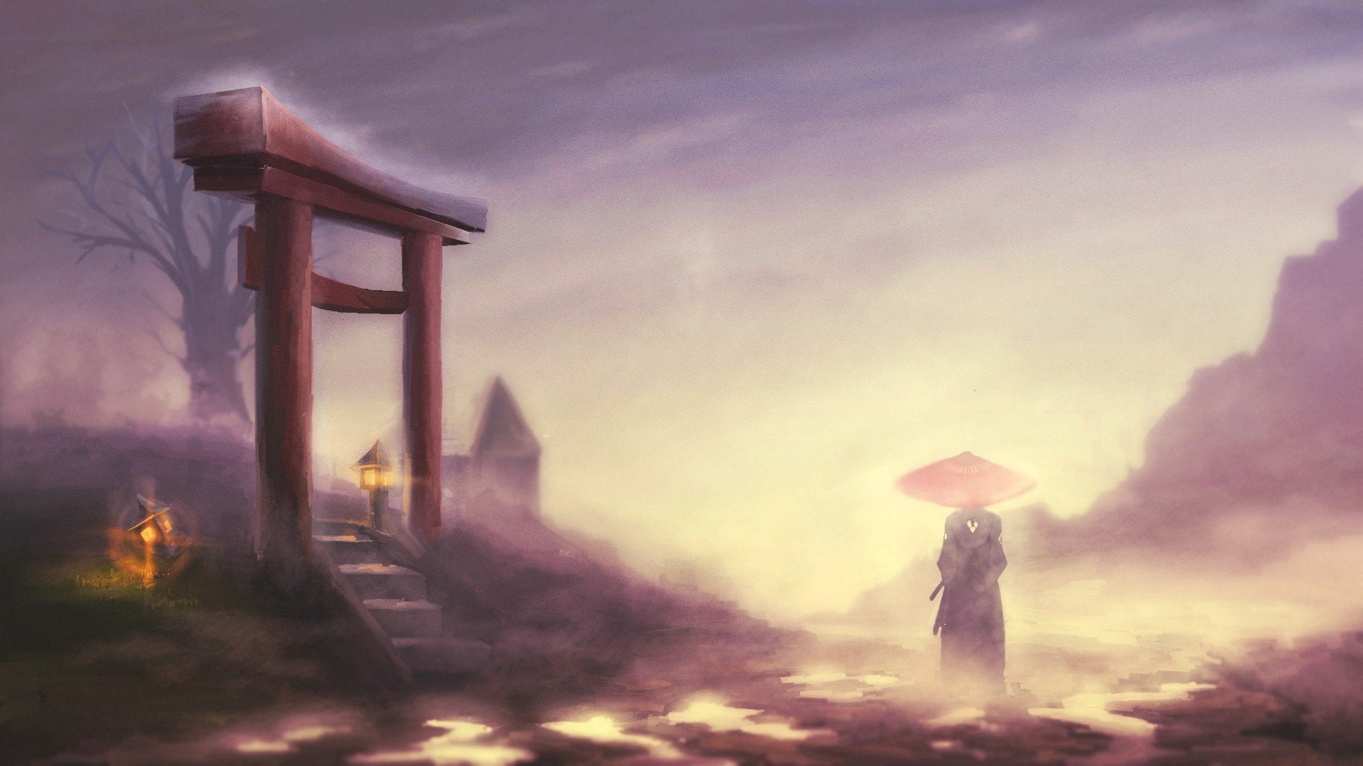 paintwork, artwork, samurai, 1080P, HD Wallpaper