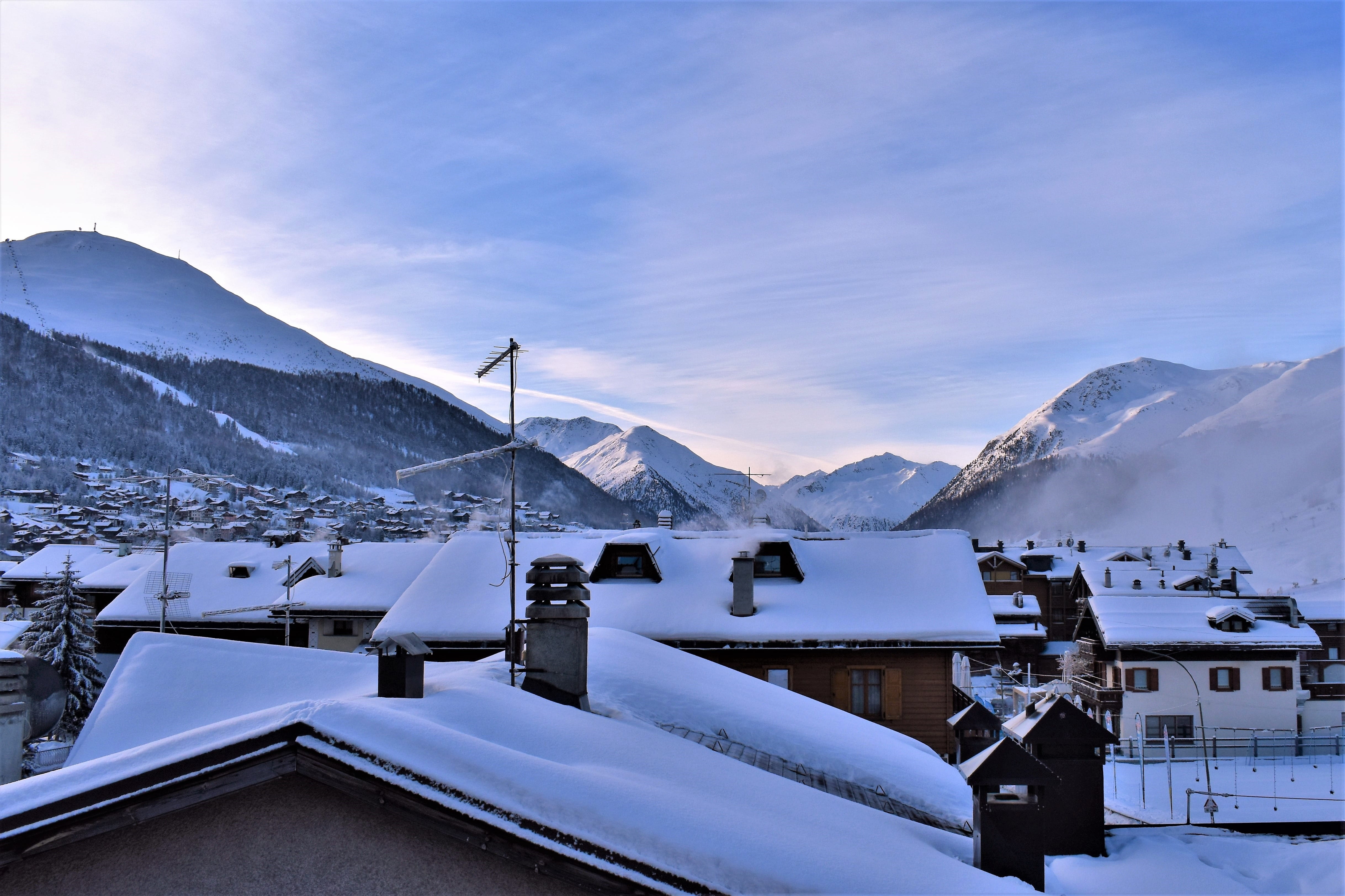 outdoors, snow, architecture, white, mountain range, ski area, cold, alpine, landscape, white color, building exterior, no people, beauty in nature, nature, HD Wallpaper