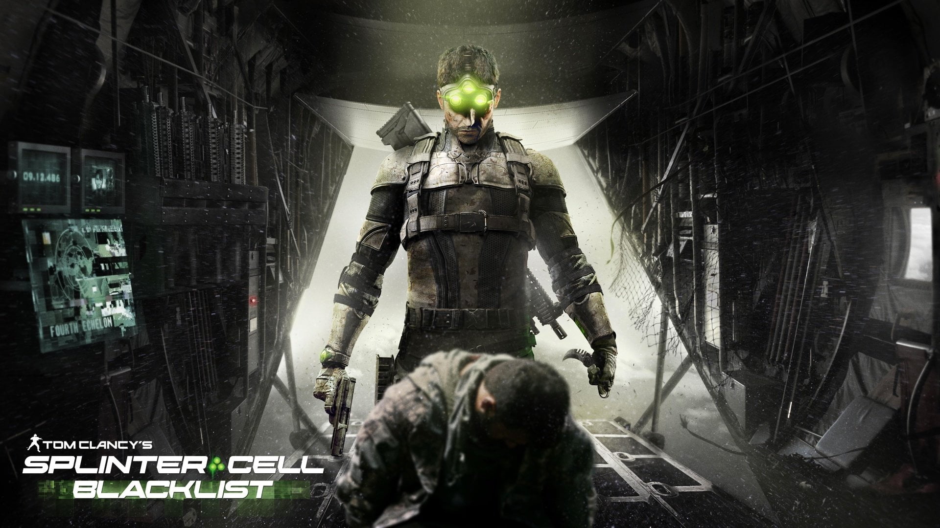 transportation, travel, built structure, architecture, human representation, Sam Fisher, outdoors, people, Tom Clancys Splinter Cell: Blacklist, rear view, HD Wallpaper