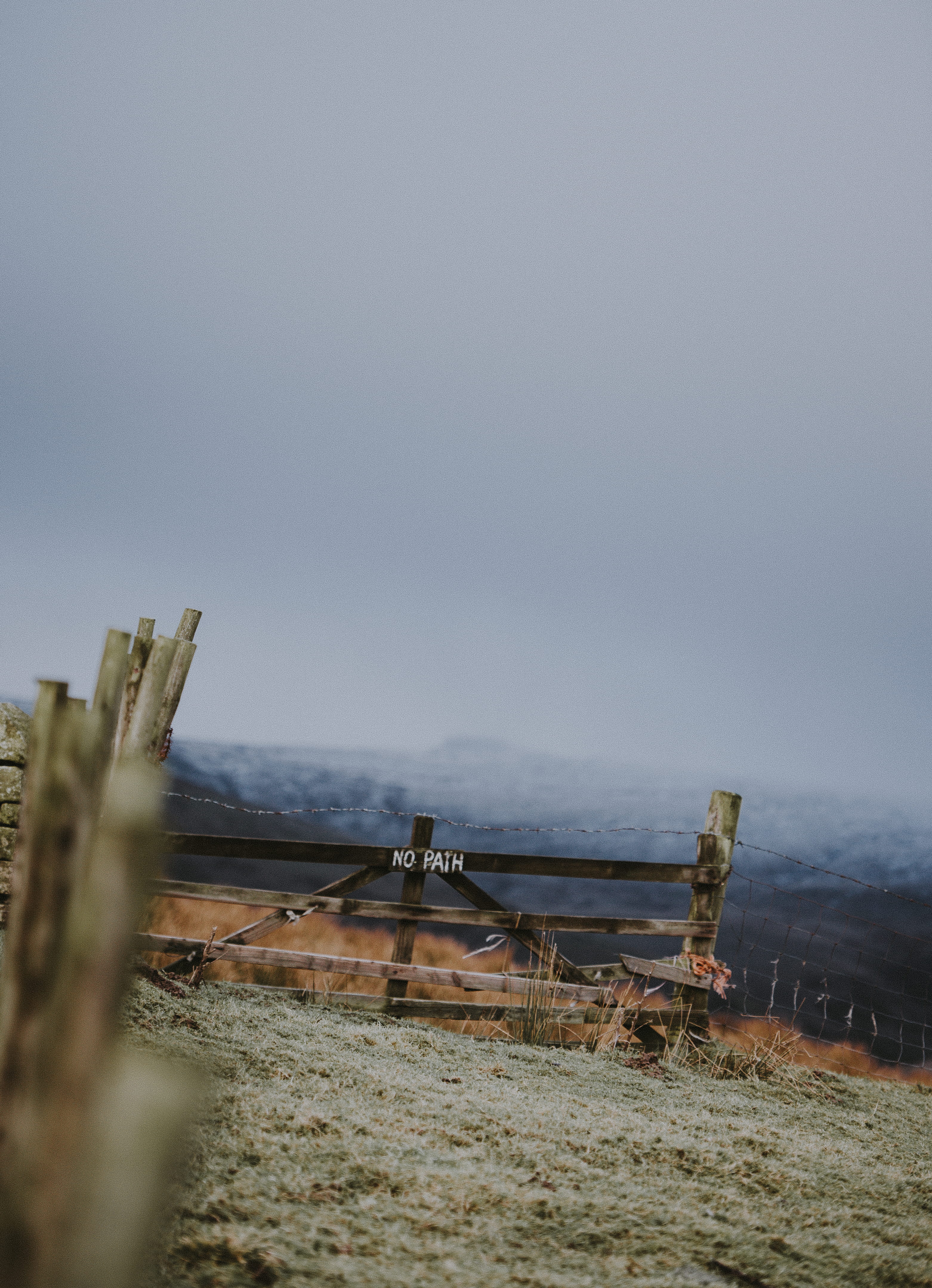 brown, clear sky, wooden, plant, shall, grass, sky, outdoors, scenics - nature, wood - material, nature, gate, copy space, barrier, tranquil scene, no people, Phone HD Wallpaper