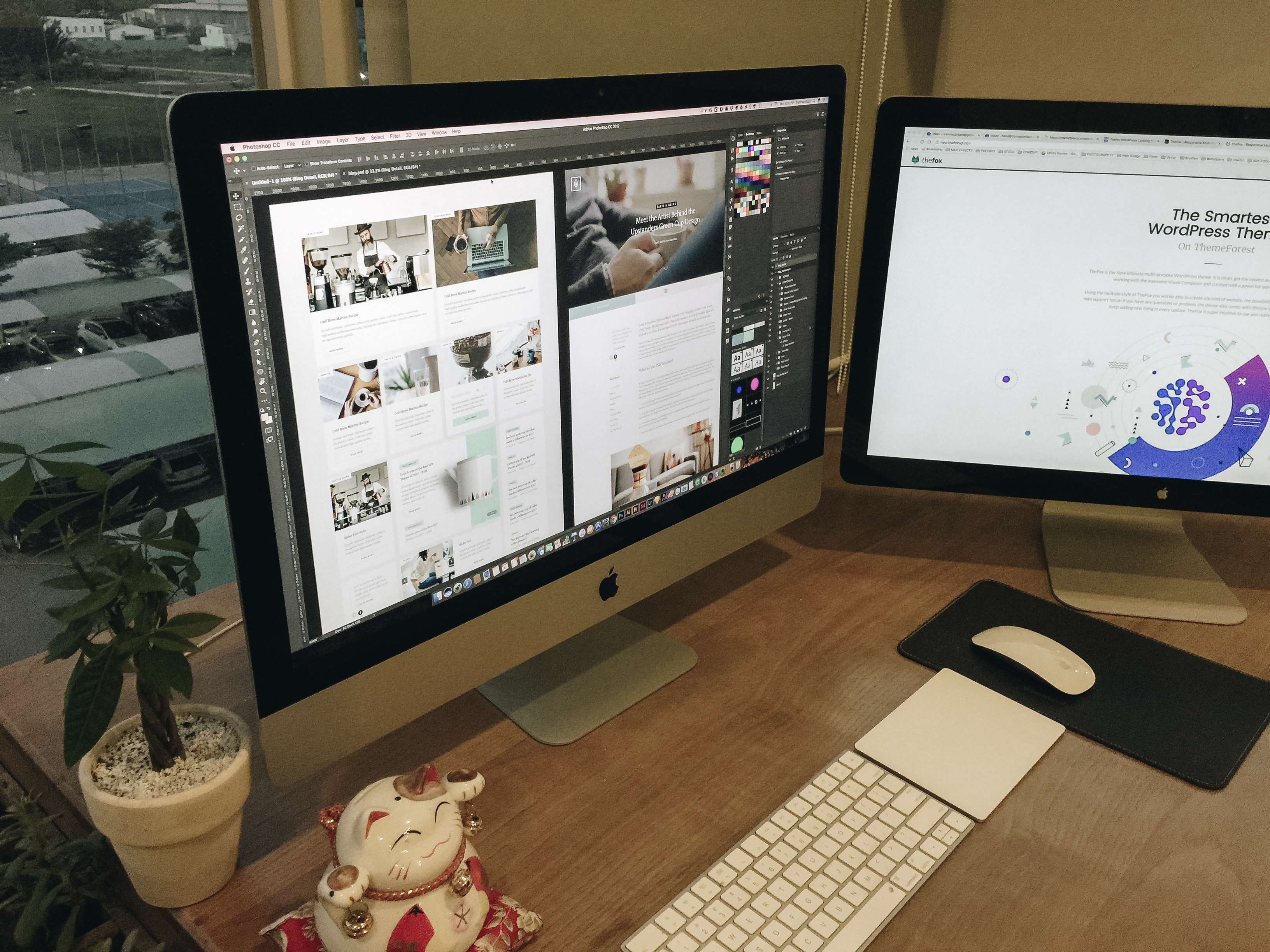 screen, computer, imac, japan cat, connection, workspace, vietnam, ux design, computer monitor, designer, text, human representation, keyboard, art and craft, HD Wallpaper