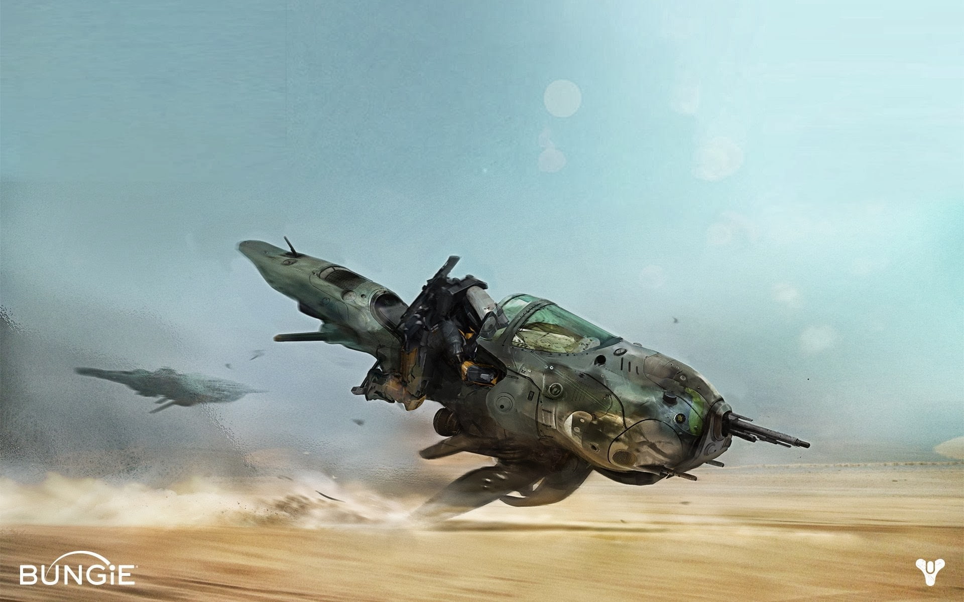 marine, underwater, sky, no people, air vehicle, digital art, undersea, sea, 1080P, outdoors, transportation, animals in the wild, Destiny (video game), HD Wallpaper