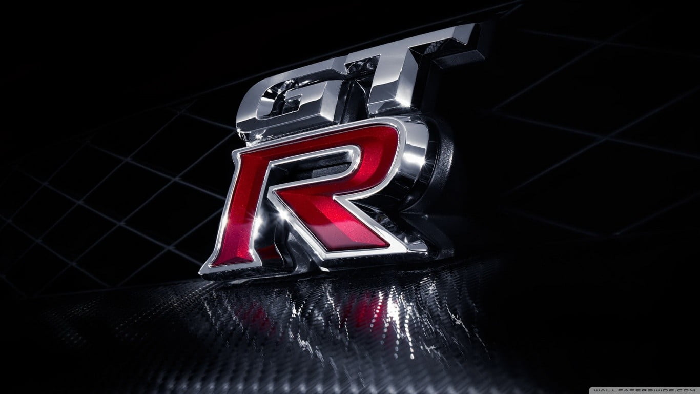 sign, no people, communication, reflection, car, logo, Nissan, indoors, western script, close-up, gtr, neon, Nissan GT-R, low angle view, number, illuminated, HD Wallpaper