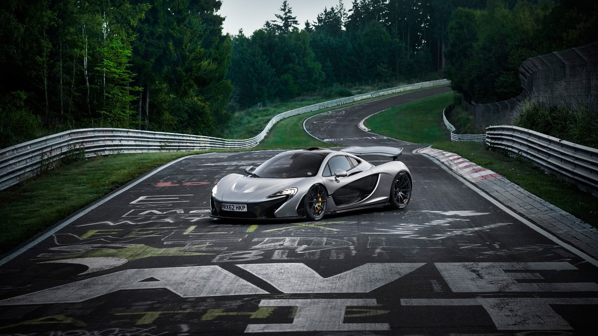 nurburgring, 1080P, race tracks, car, McLaren P1, HD Wallpaper