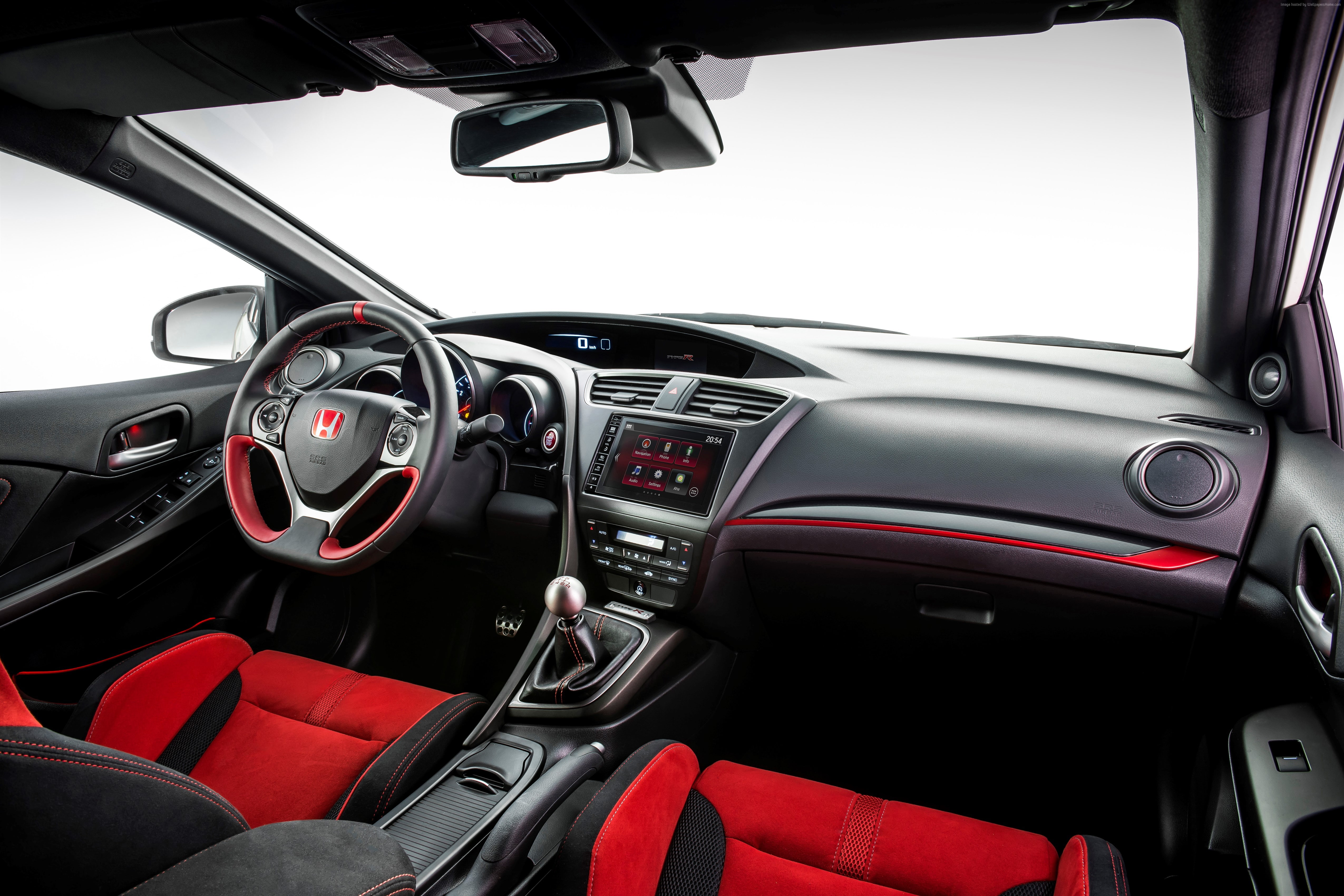 Nurburgring, Honda civic type R, hatchback, white., 4K, HD Wallpaper