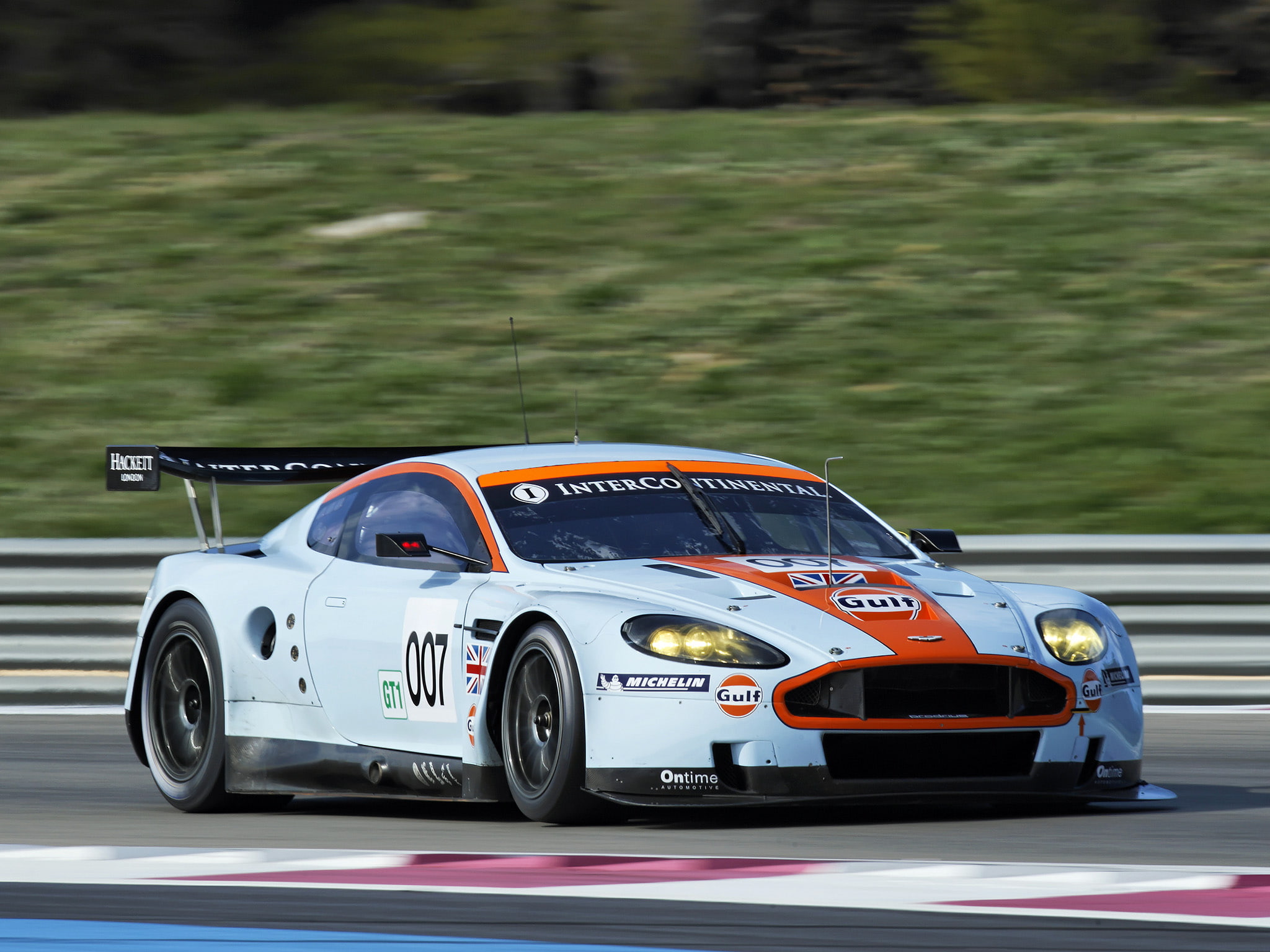 dbr9, oil, martin, 1080P, race, livery, aston, gulf, 2008, racing, HD Wallpaper
