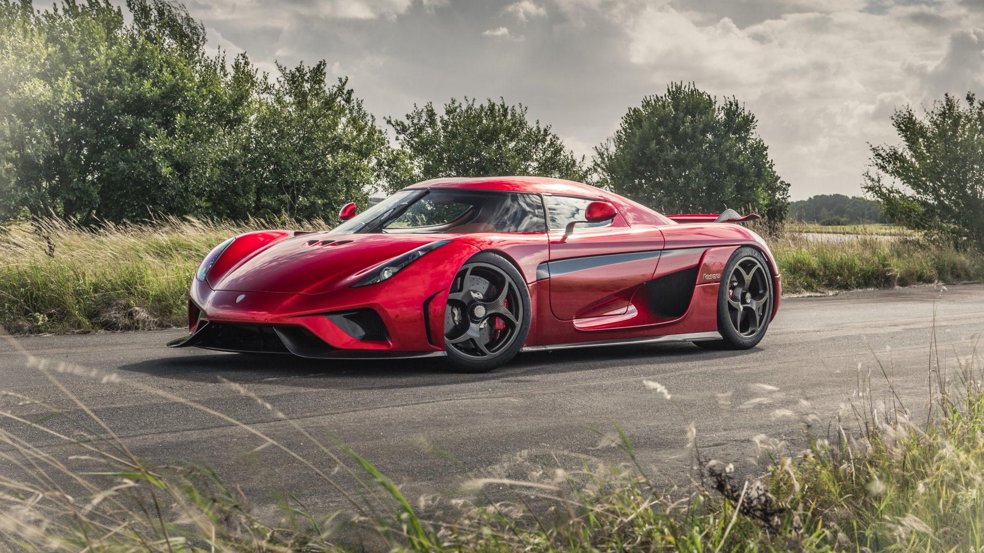 Car, Vehicle, Vehicles, Koenigsegg Regera, Supercar, 1080P, Koenigsegg, Sport Car, Red Car, HD Wallpaper
