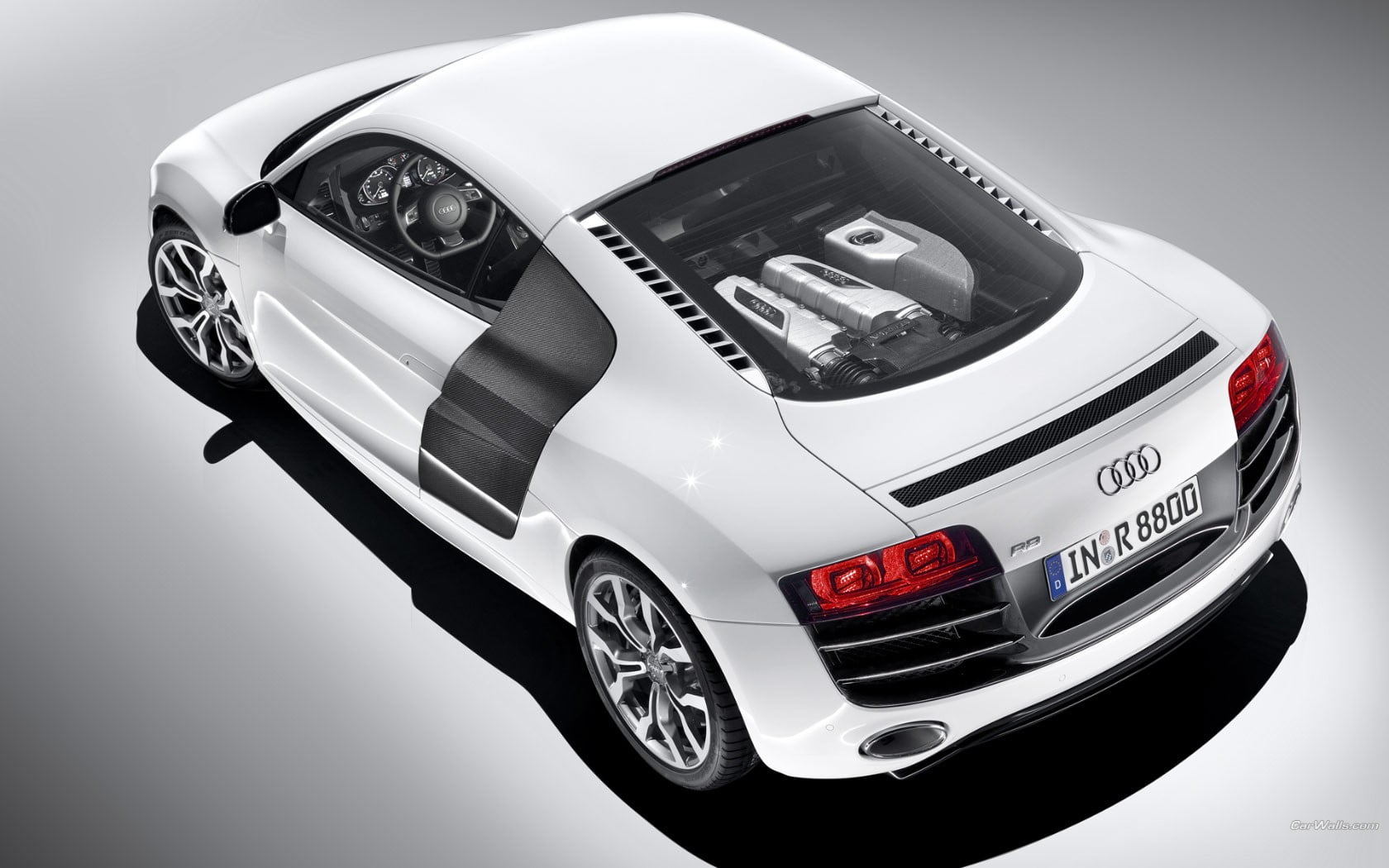 land vehicle, toy, cut out, mid-engine, mode of transportation, Audi R8, camera - photographic equipment, close-up, transportation, number, white, modern, HD Wallpaper