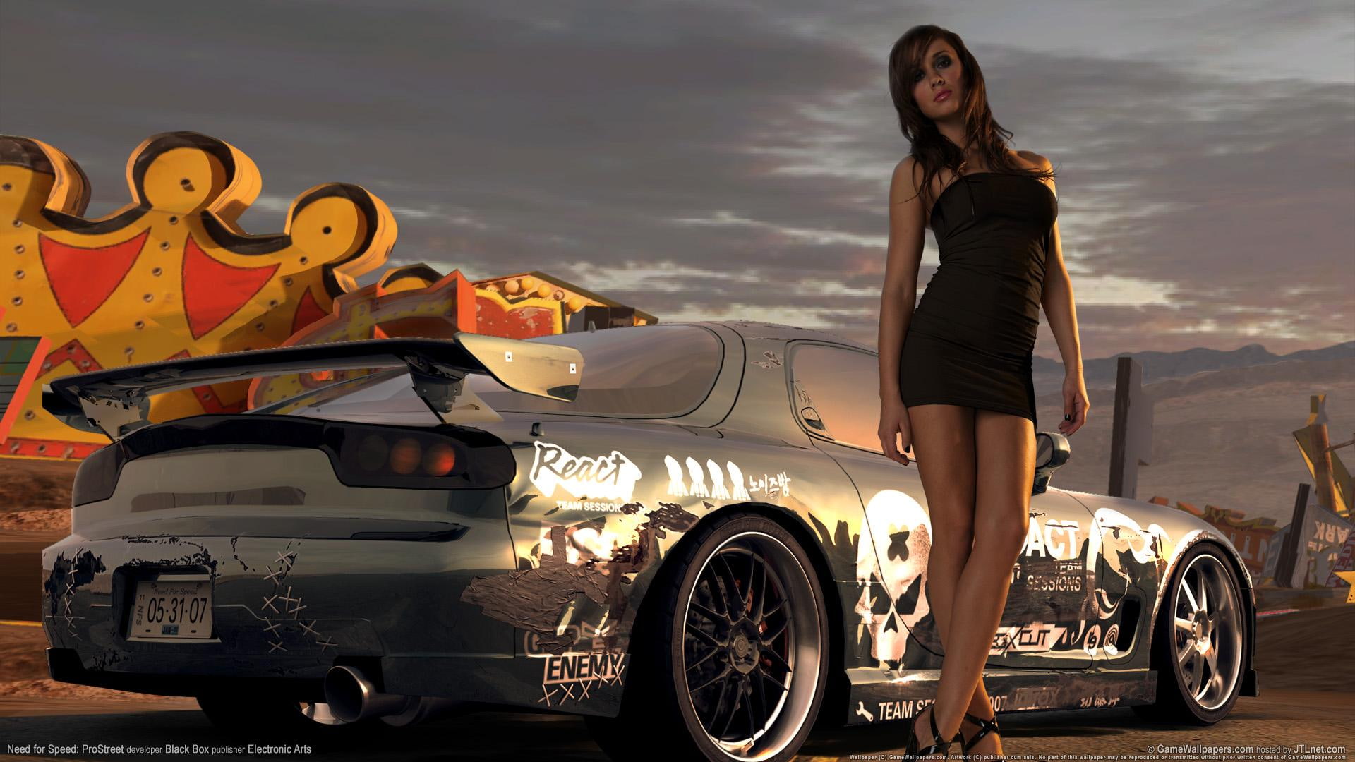 dress, neckline, 1080P, speed, s, women, mini, prostreet, black, girls, tube, games, straight, need, HD Wallpaper