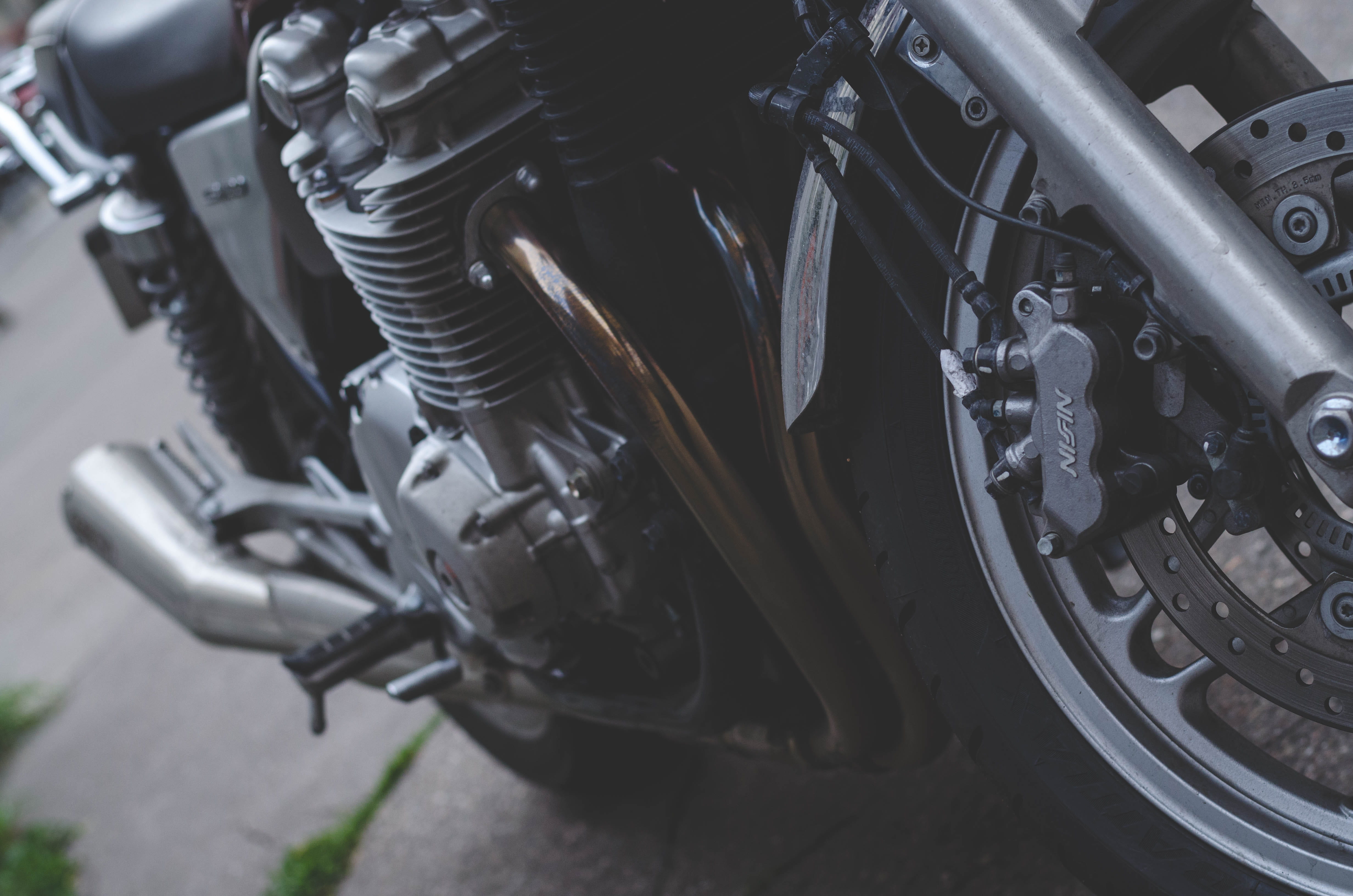 wheel, mode of transportation, vehicle part, mechanic, car, suspension, day, transportation, engine, outdoors, machine part, land vehicle, motorcycle, 4K, HD Wallpaper