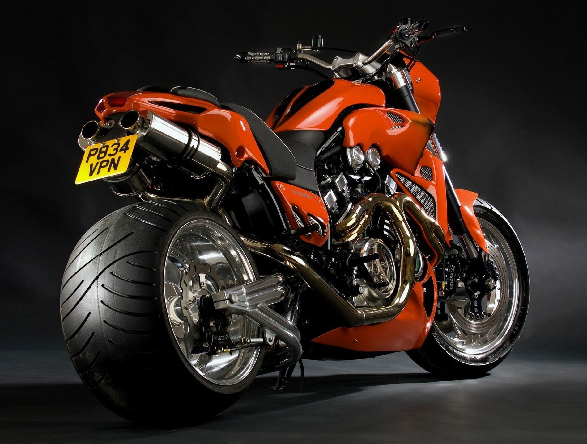 metal, red, mode of transportation, helmet, black background, shiny, design, customized, land Vehicle, riding, sports Helmet, orange, speed, black, bike, HD Wallpaper