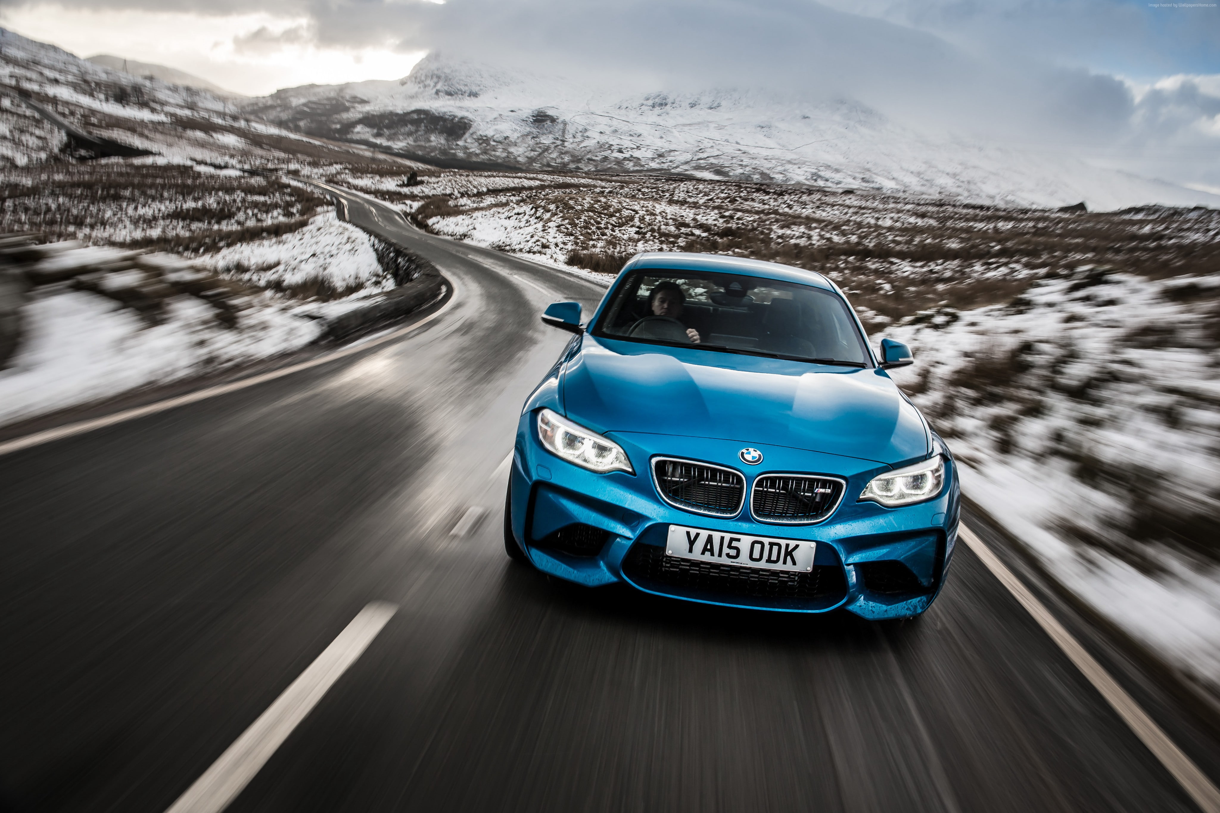 coupe, blue, 4K, BMW M2, HD Wallpaper