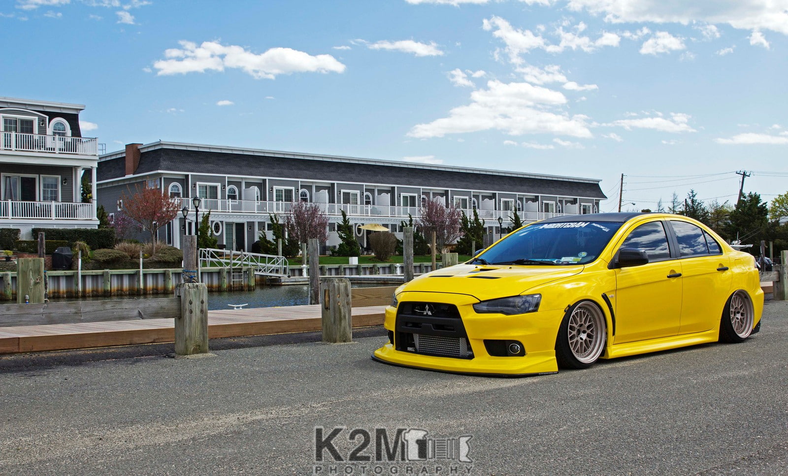 car, yellow cars, vehicle, Mitsubishi Lancer Evo X, 720P, Mitsubishi, HD Wallpaper