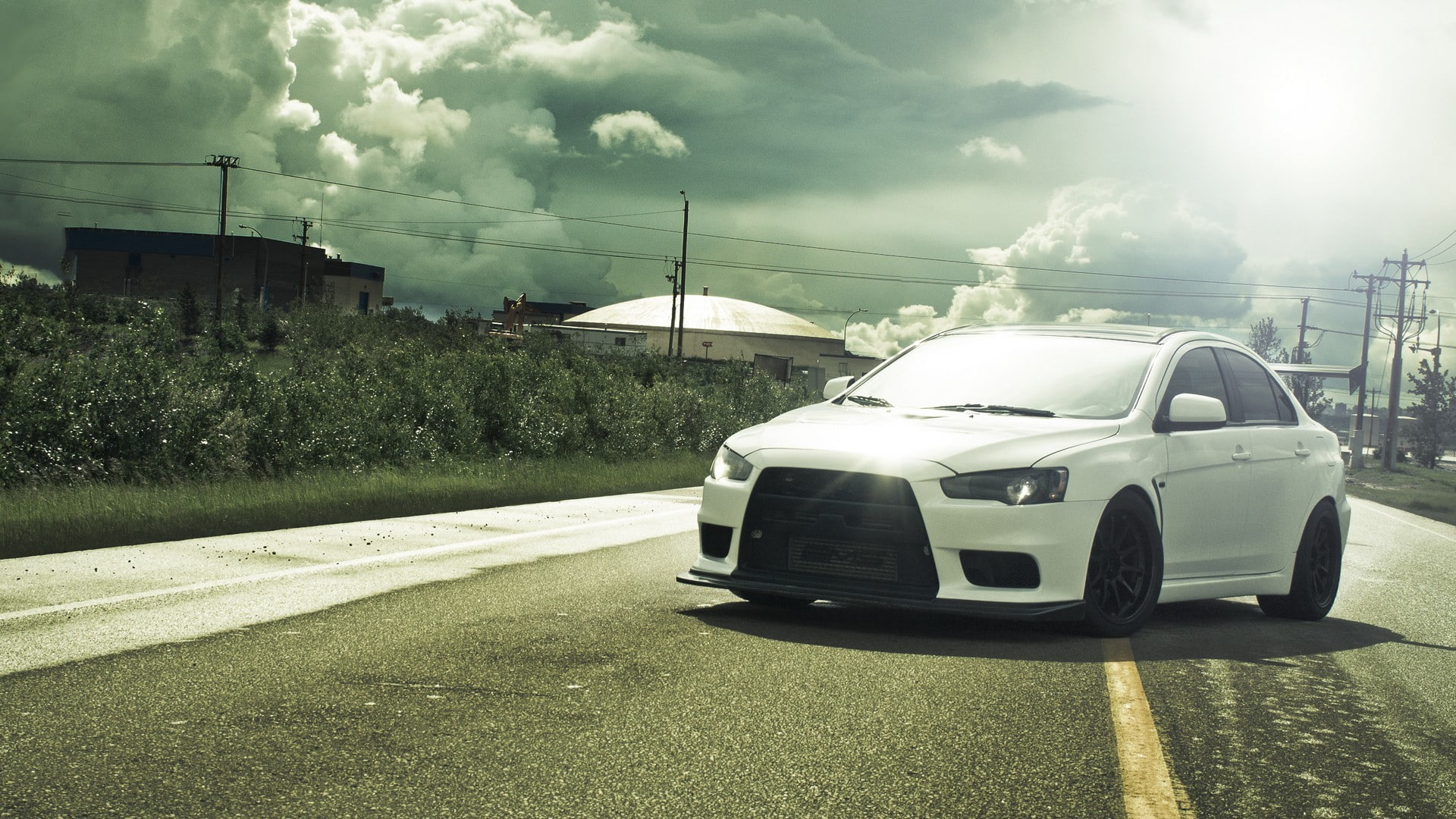 Mitsubishi, 1080P, car, Mitsubishi Lancer Evo X, HD Wallpaper